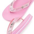 venice beach badslippers slippers ultralicht met glitterband veganistisch roze