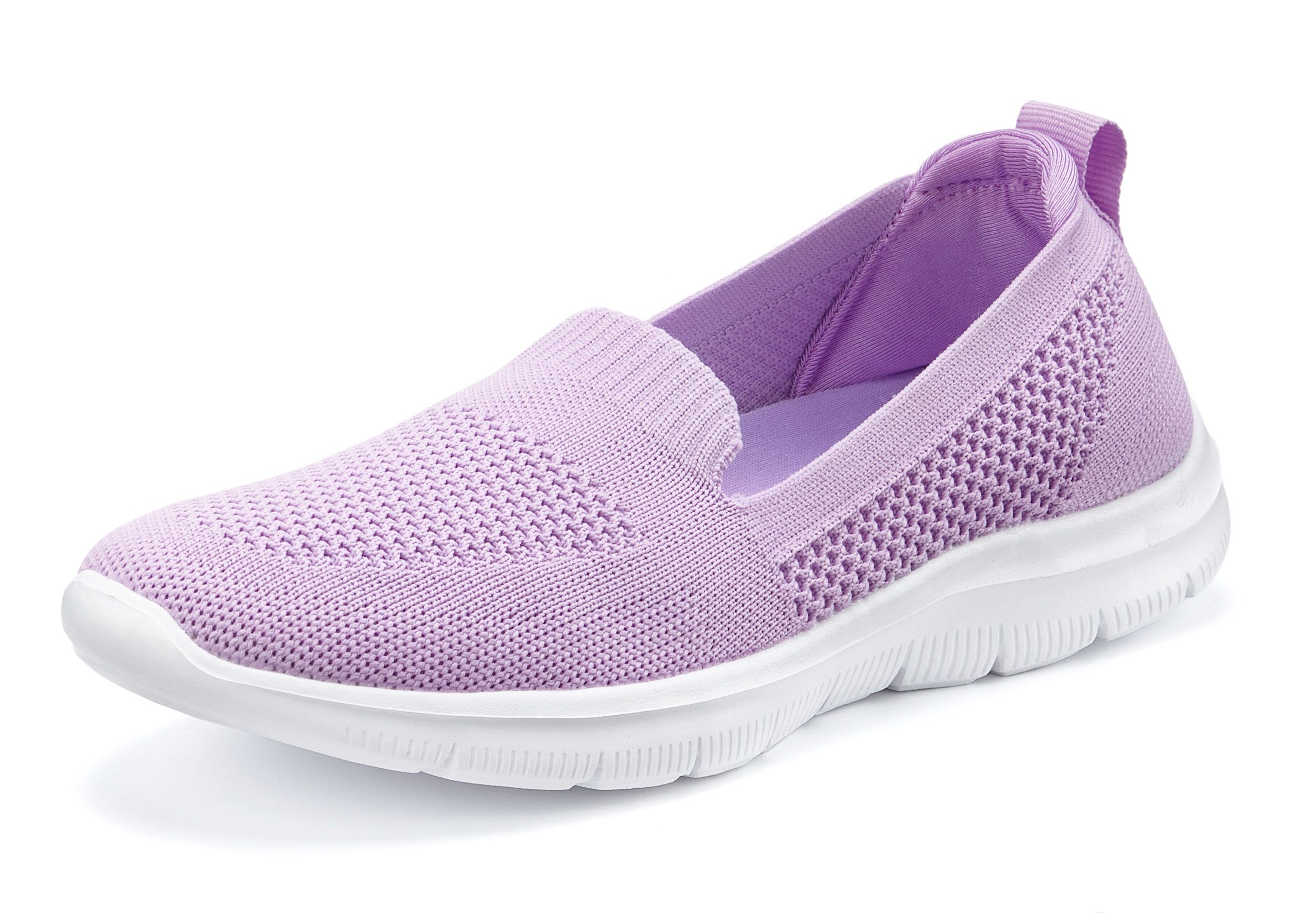 Lascana Instappers Slip-on sneaker, lage schoen, ultralichte sneaker, VEGAN