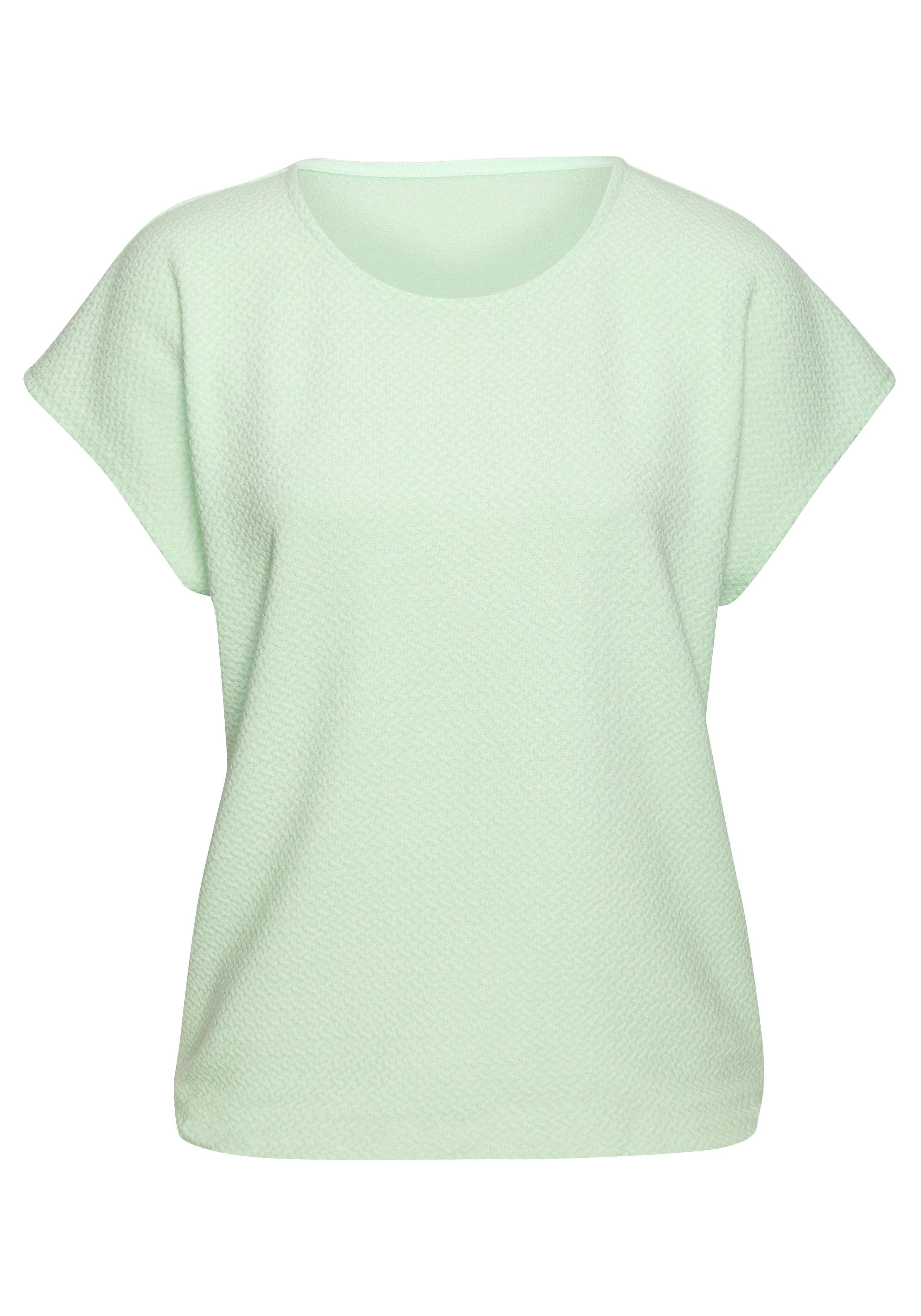 Vivance Shirt met korte mouwen Uit kreukvrije structuurkwaliteit in 2-pack (set)