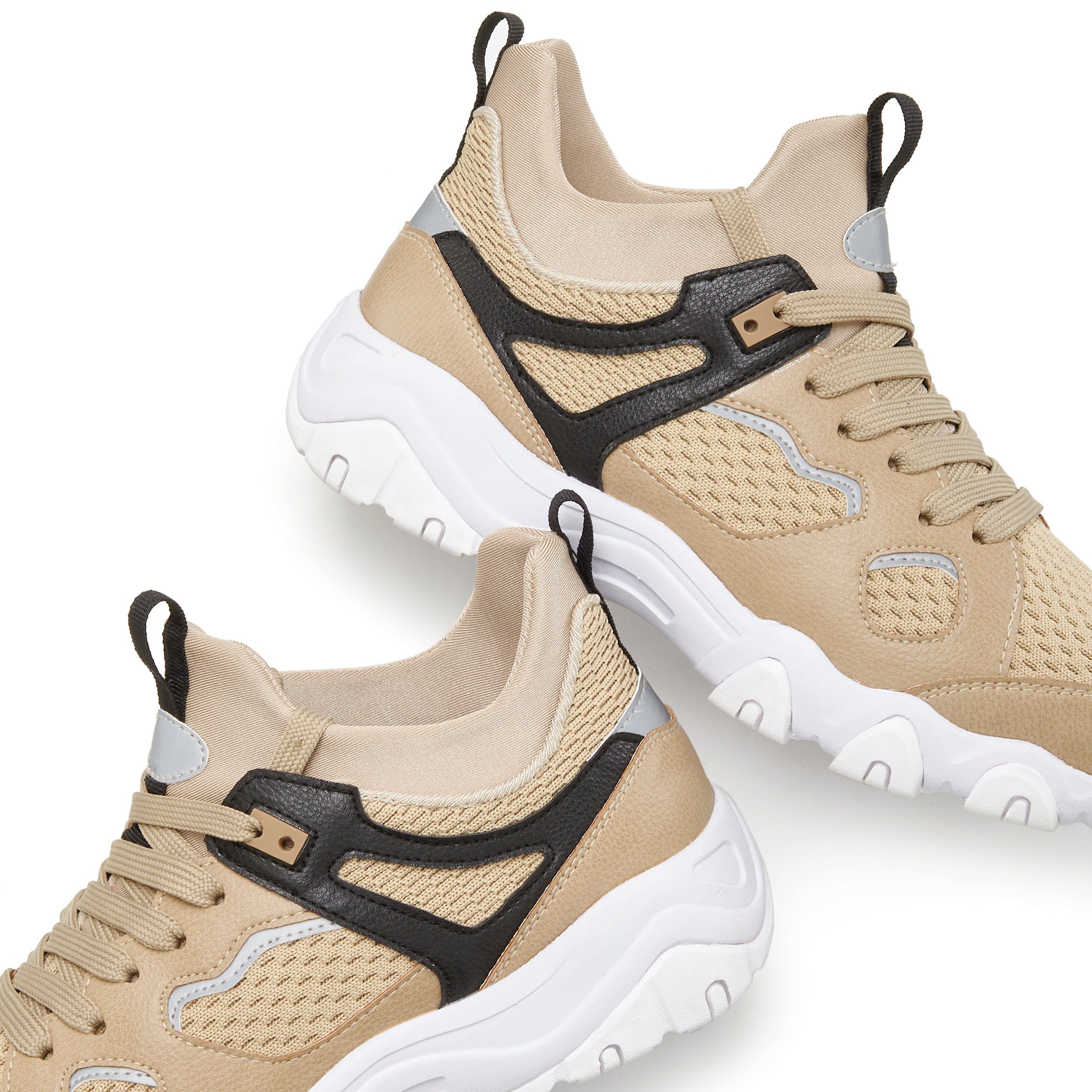 John Devin Sneakers Veterschoenen met mesh-inzet, vrijetijdsschoen, lage schoen vegan