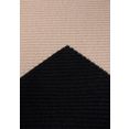 lascana gebreide trui met colourblocking-stijl zwart