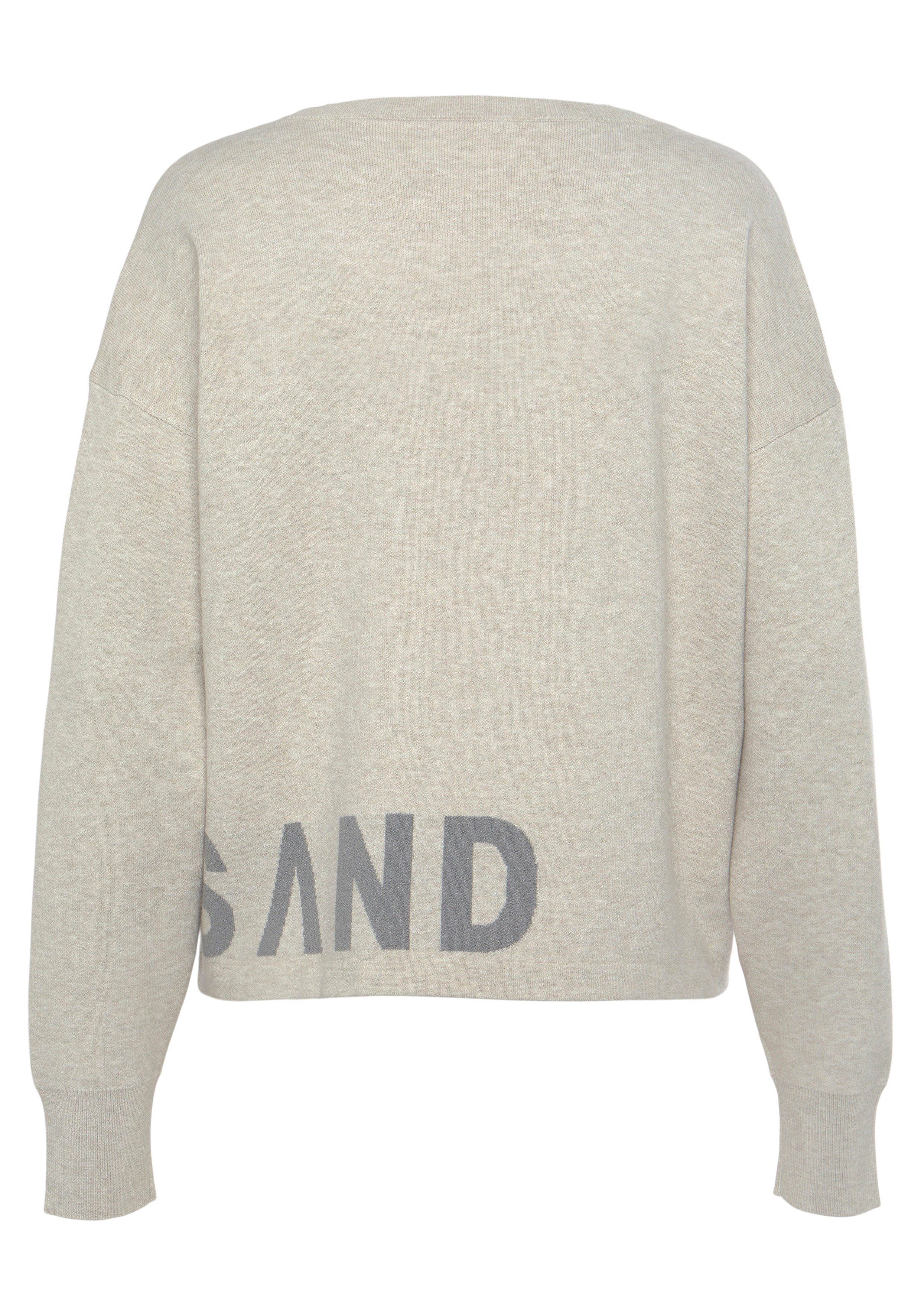 Elbsand Gebreide trui -Loungesweatshirt van hoogwaardig breiwerk met gebreid logo, loungewear