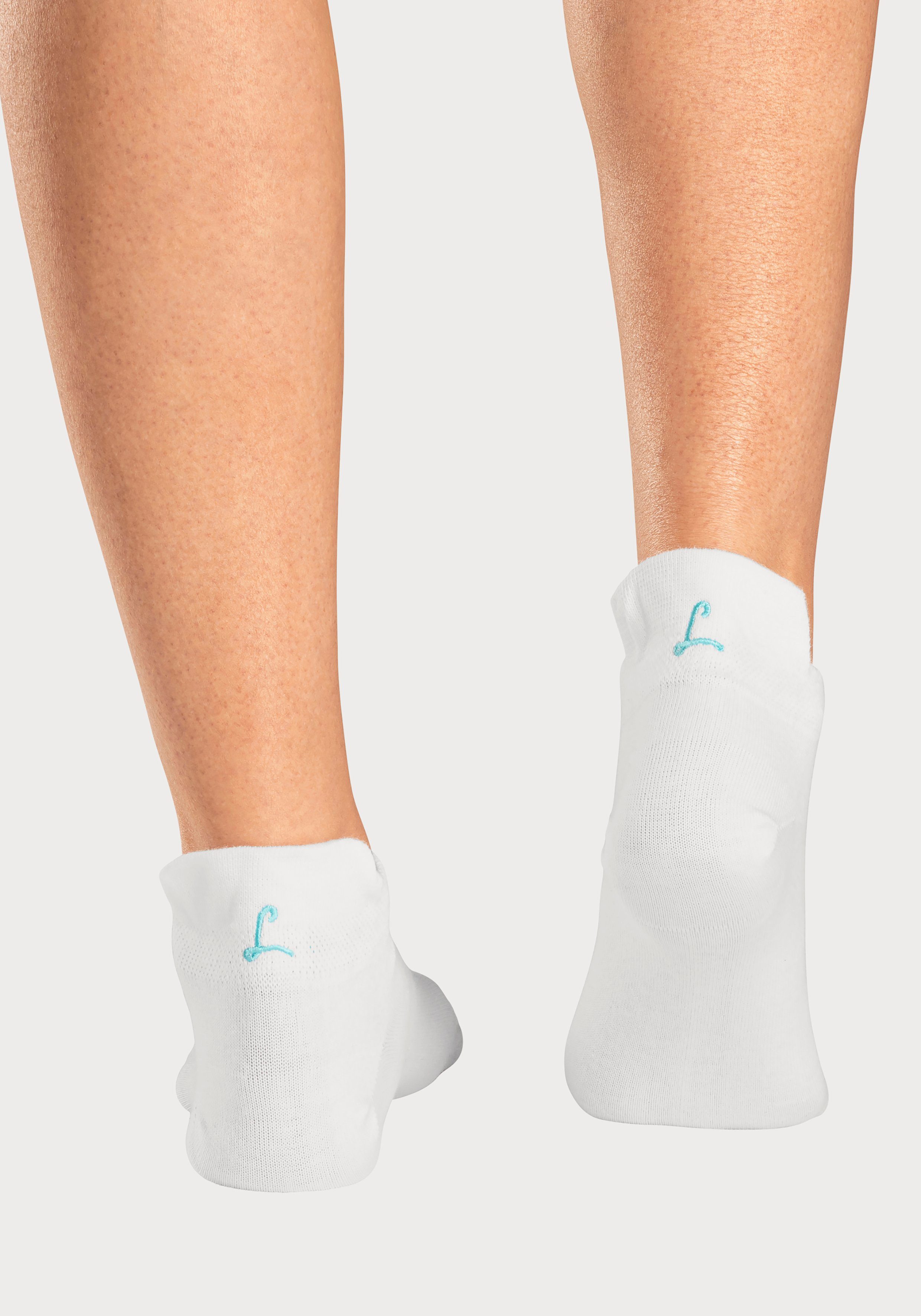 Lascana Sneakersokken met klein borduursel (box, 7 paar, Box)