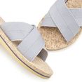elbsand slippers ultralicht met stijlvol streepdesign veganistisch blauw