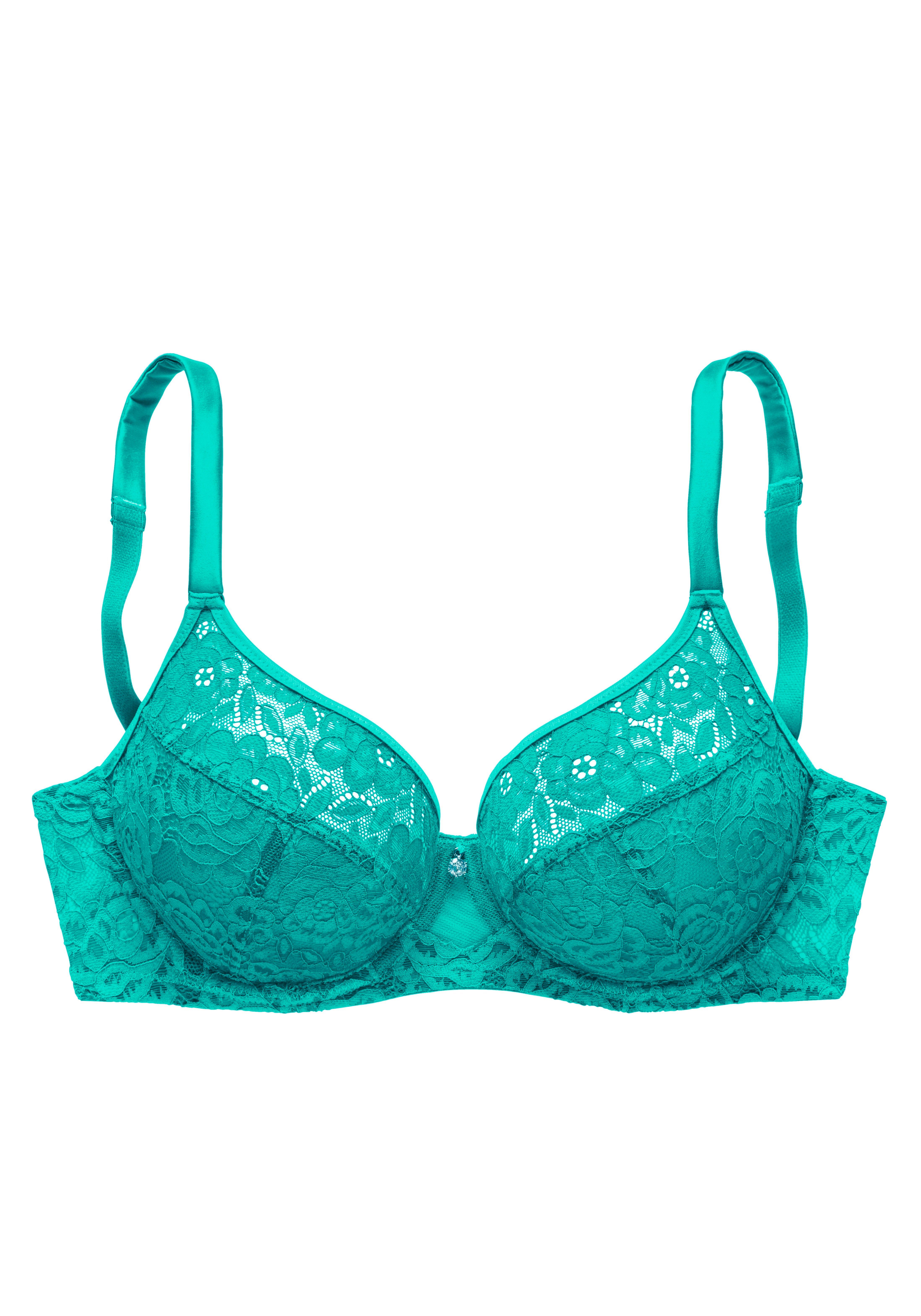Nuance Beugel-bh van elastisch jacquard kant met satijnachtige bandjes, lingerie