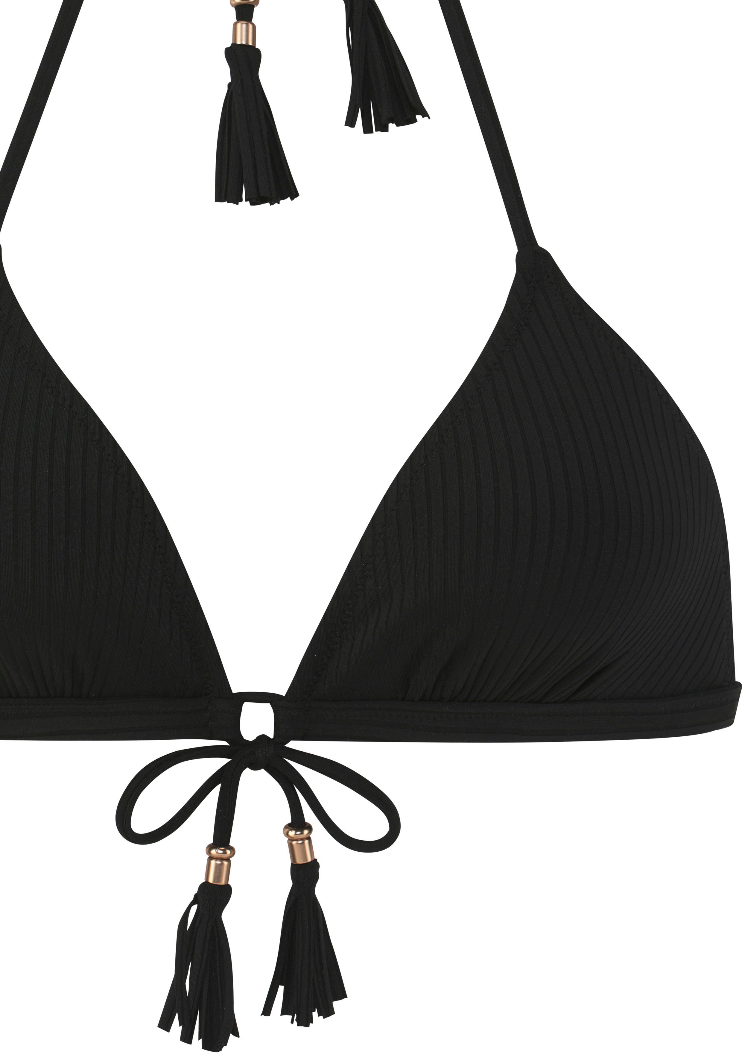 Elbsand Triangelbikini van trendy ribstof