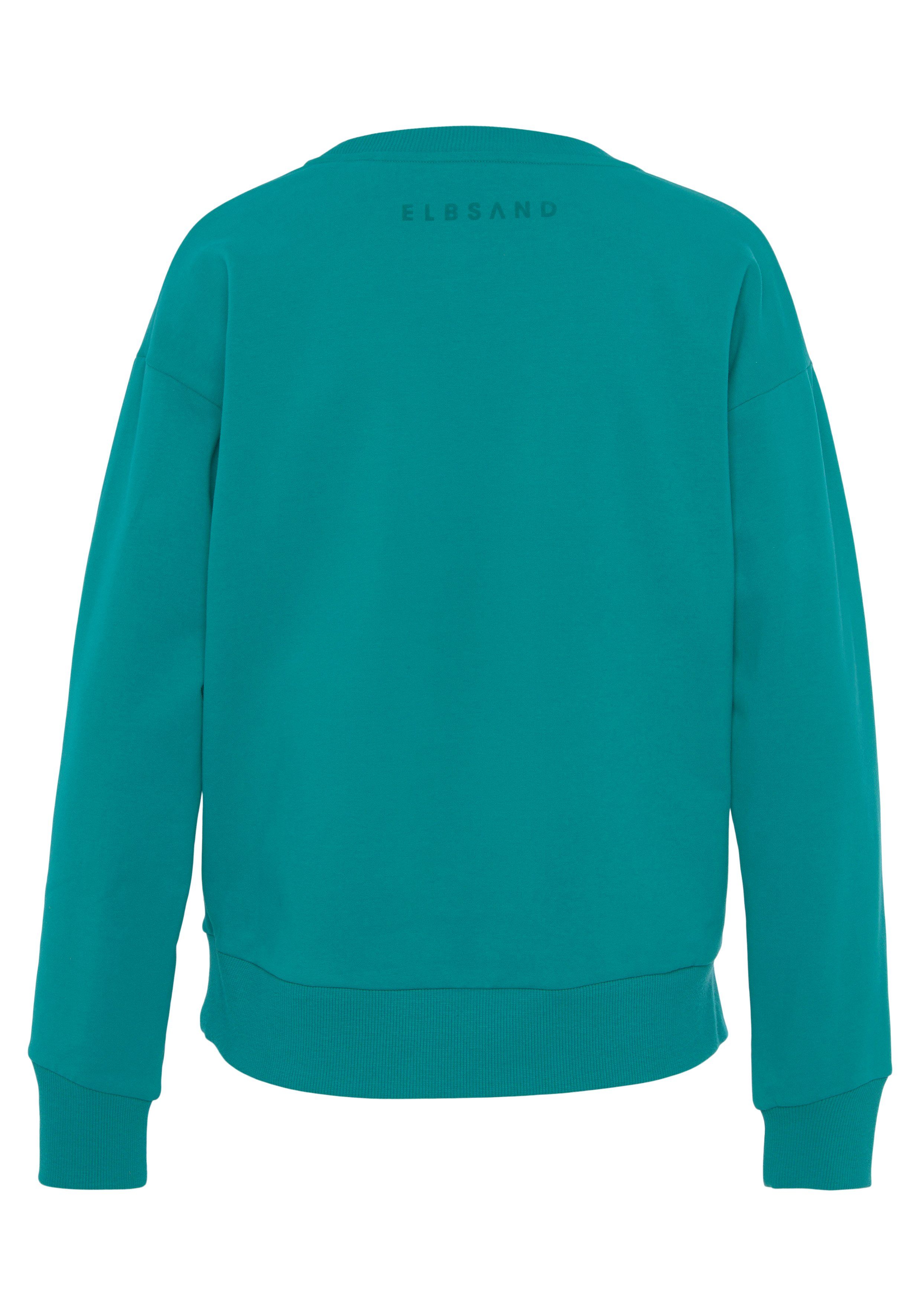 Elbsand Sweatshirt Fionni met grote logoprint, sportief-casual