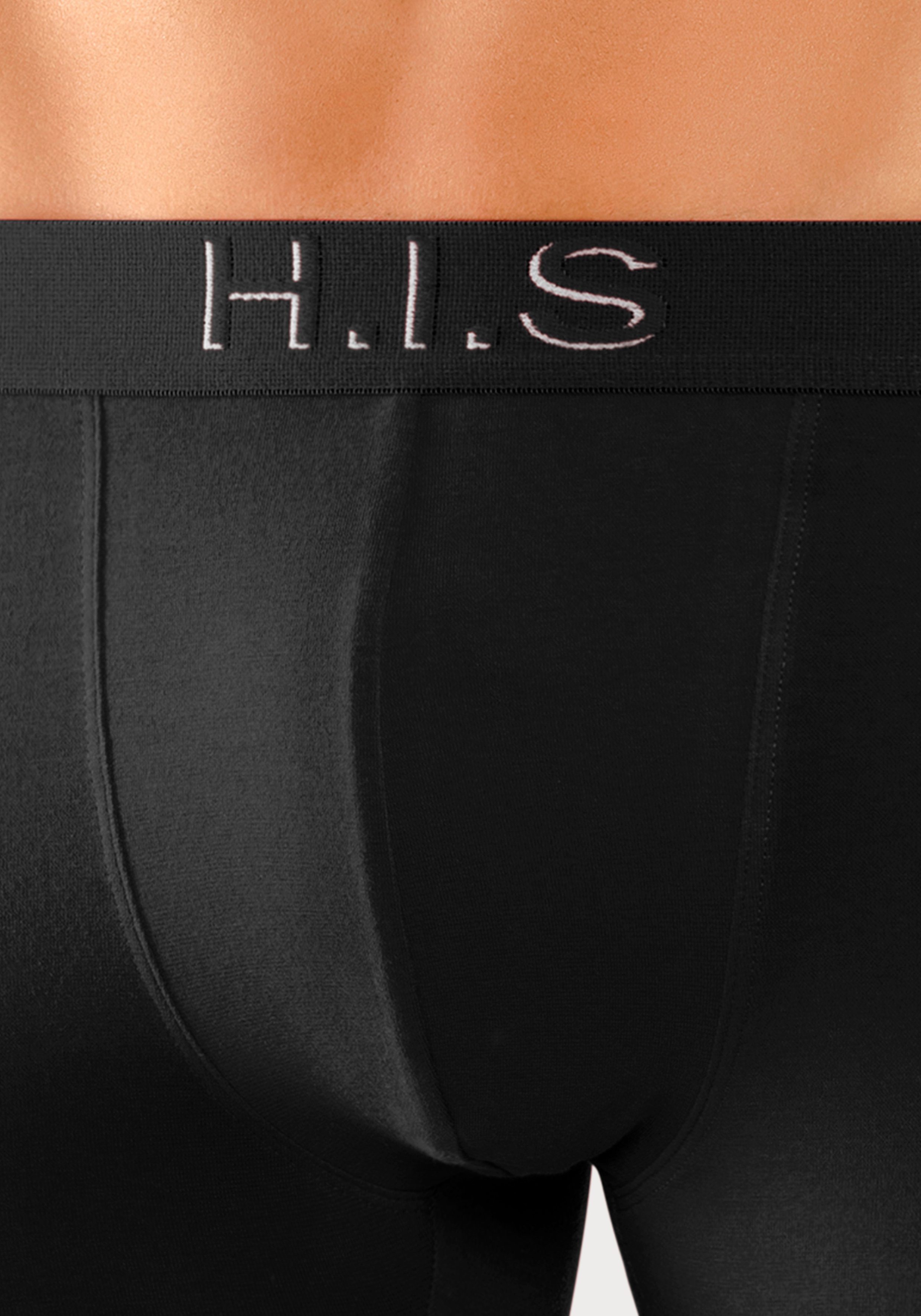 H.I.S Boxershort voor heren Logoweefband met 3D-effect (set, 5 stuks)