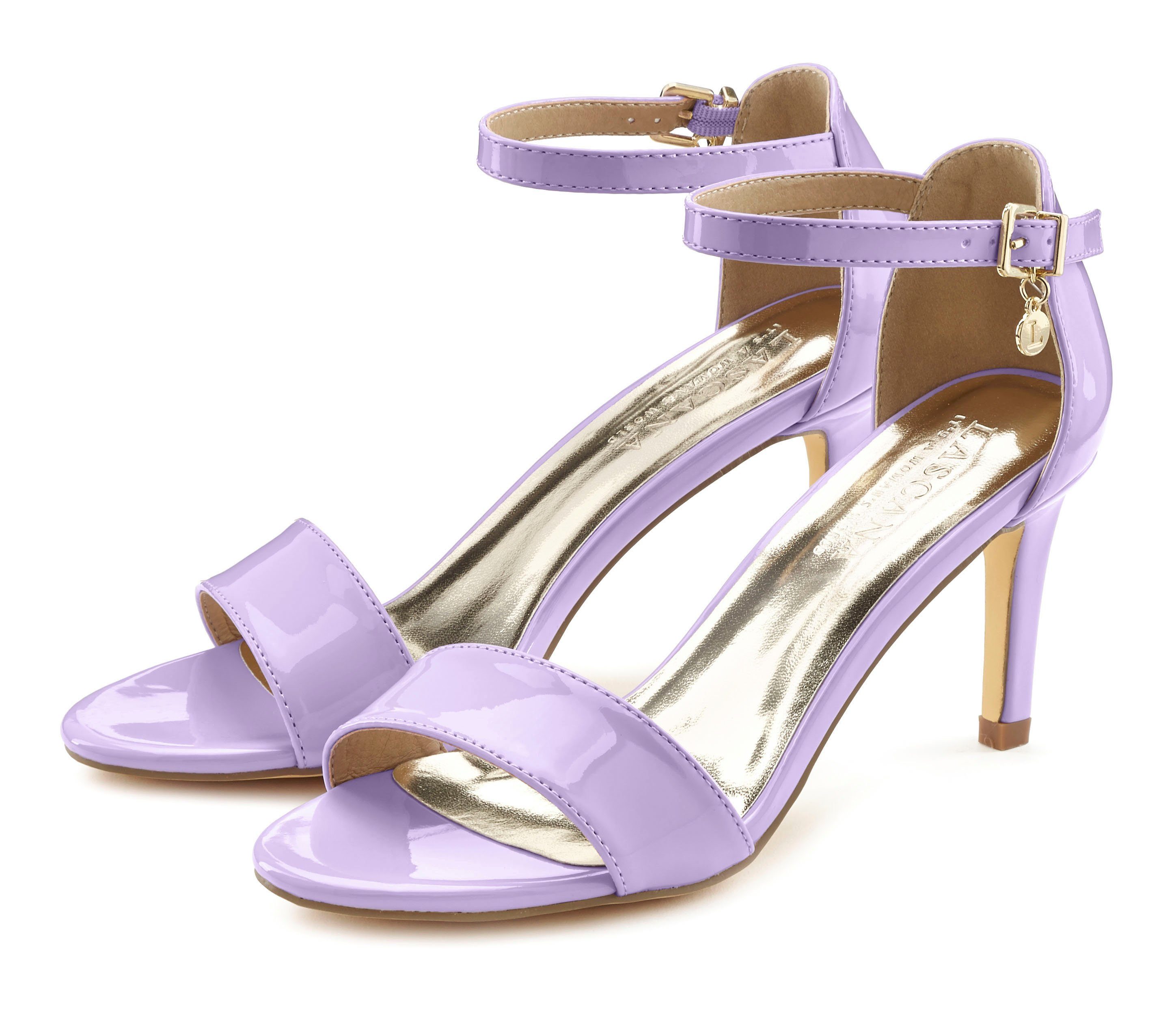 Lascana Highheel sandaaltjes Zomerschoen in tijdloos ontwerp, riem-sandaal vegan