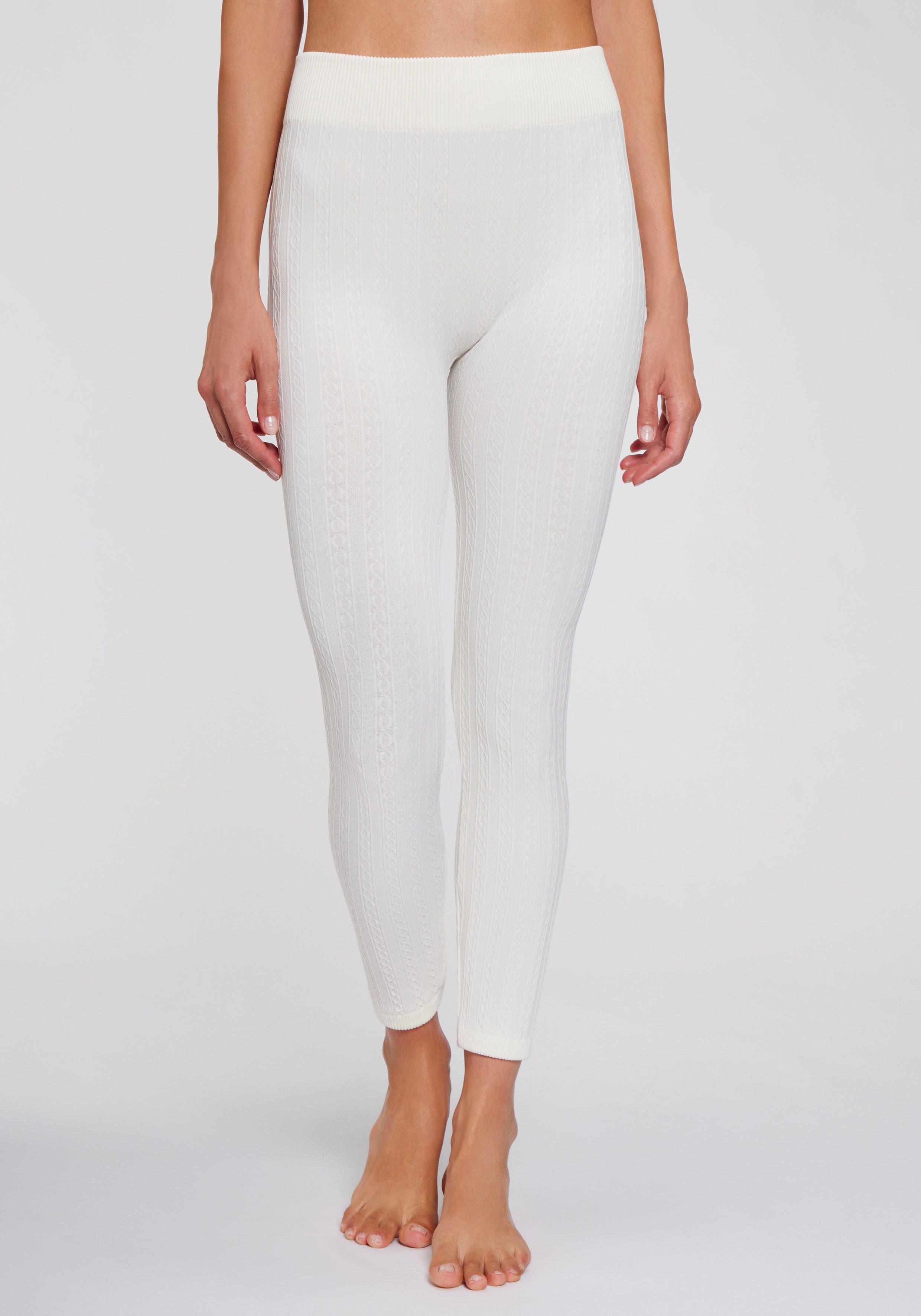 Lavana Tricotlegging Thermo met kabelpatroon en van binnen zacht opgeruwd