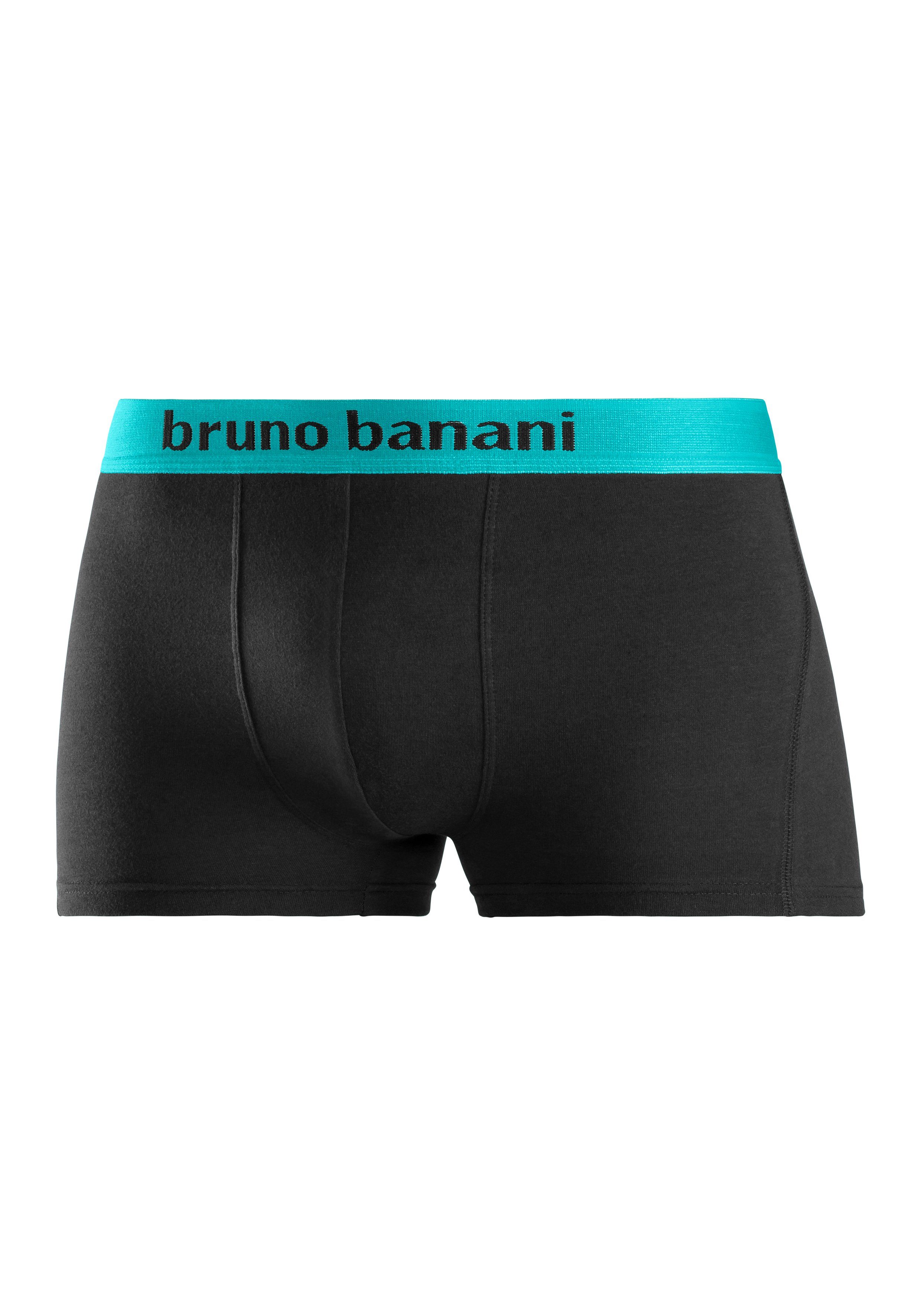 Bruno Banani Boxershort voor heren met gekleurd merkopschrift bij de boord (set, 4 stuks)