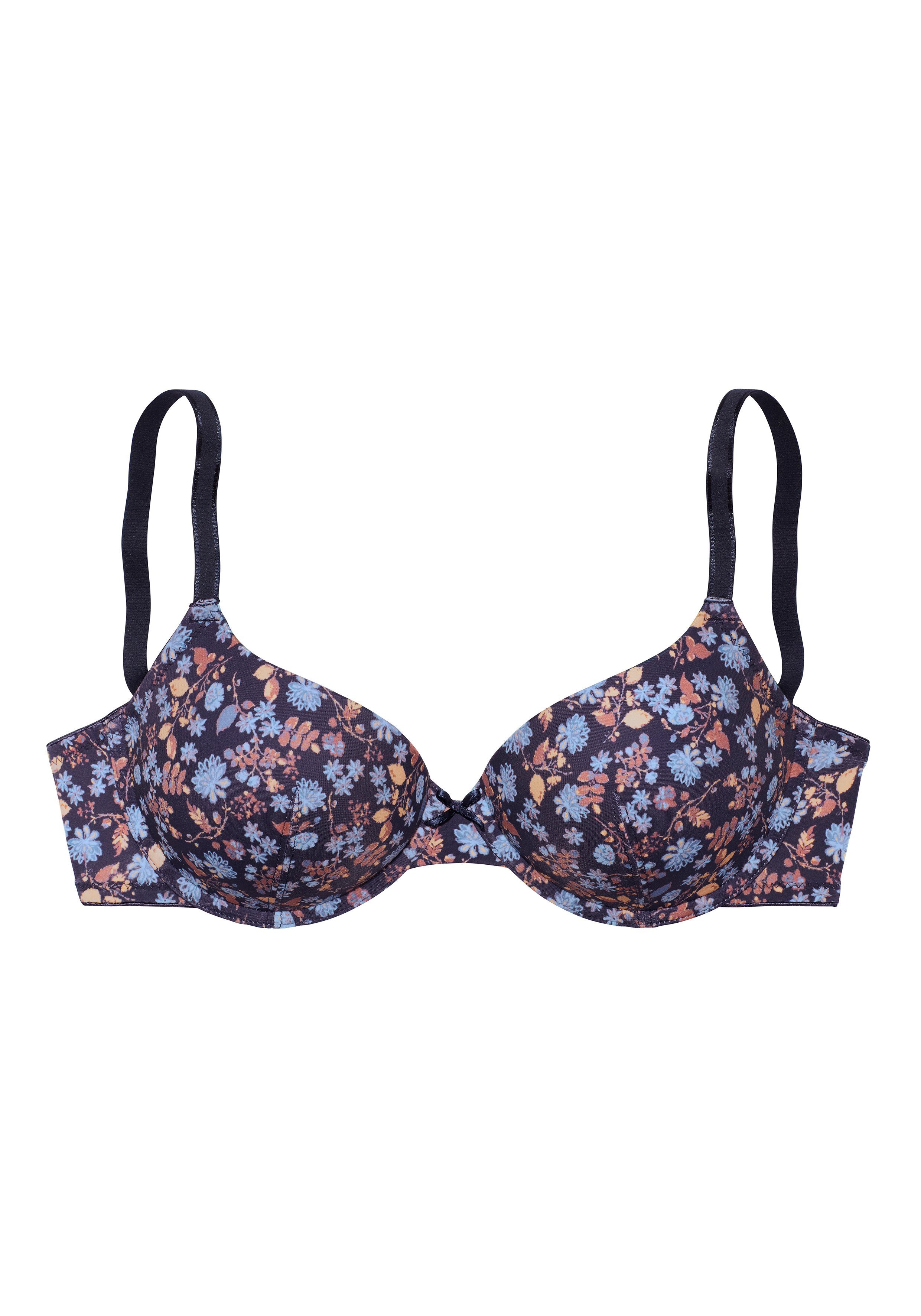 Lascana Bh met steuncups Ela - perfect basic met beugel van zijdeachtige microvezel beugel bh's maat E E blauw