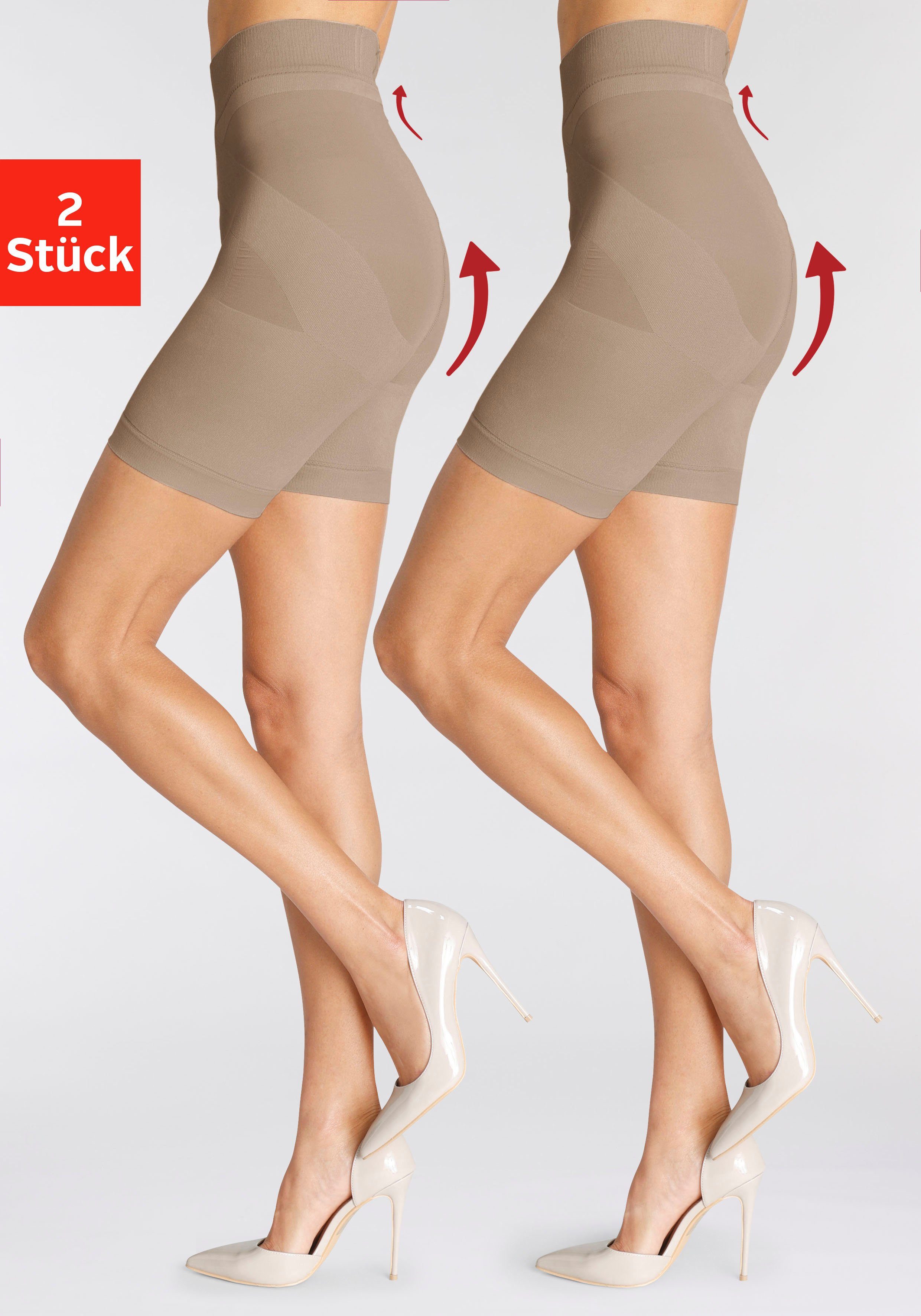Lascana Korte panty met modellerend effect (2 stuks)