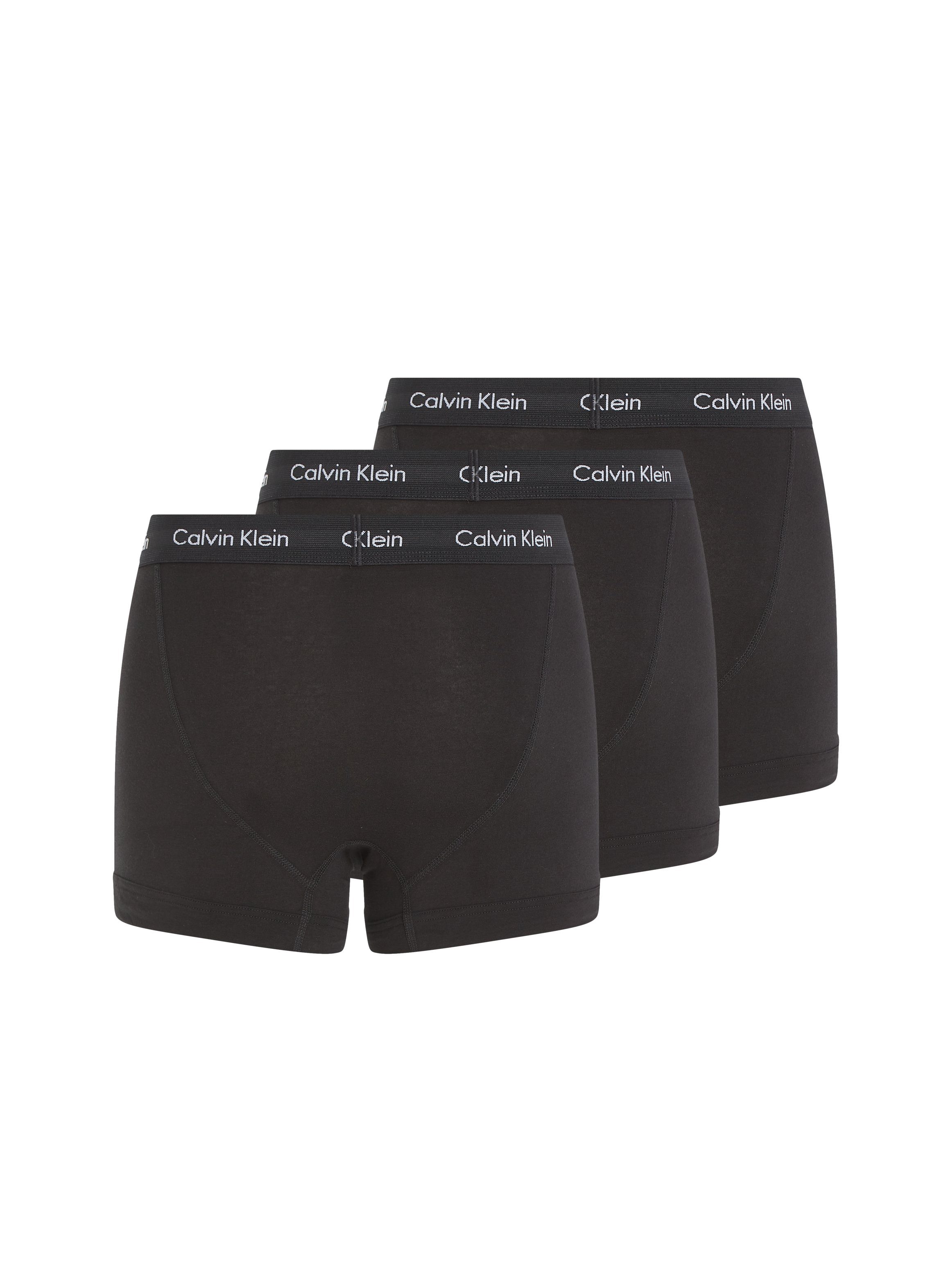 Calvin Klein Trunk in uni-zwart (3 stuks)