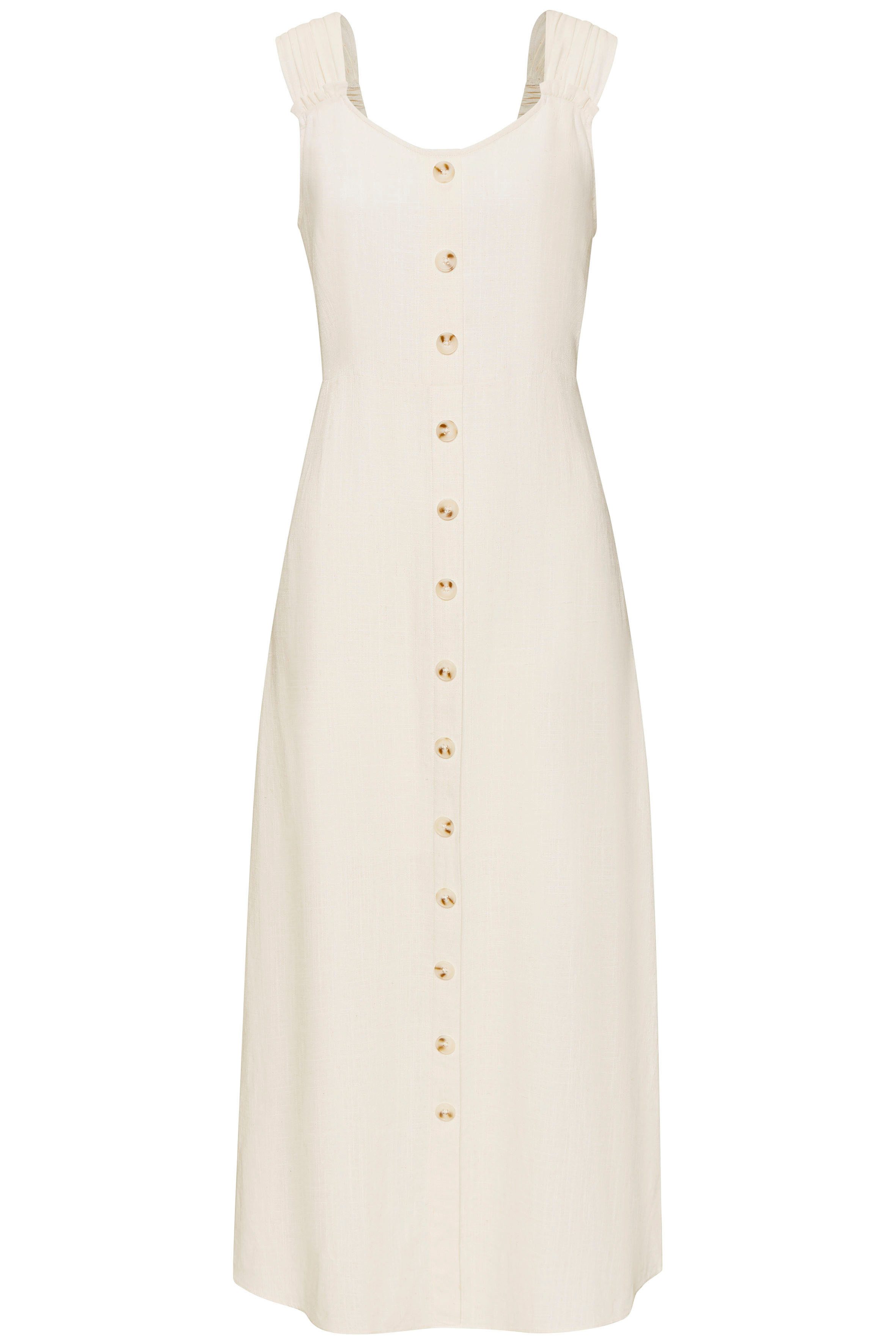 Lascana Maxi-jurk met brede bandjes van geweven stof in linnenlook, zomers