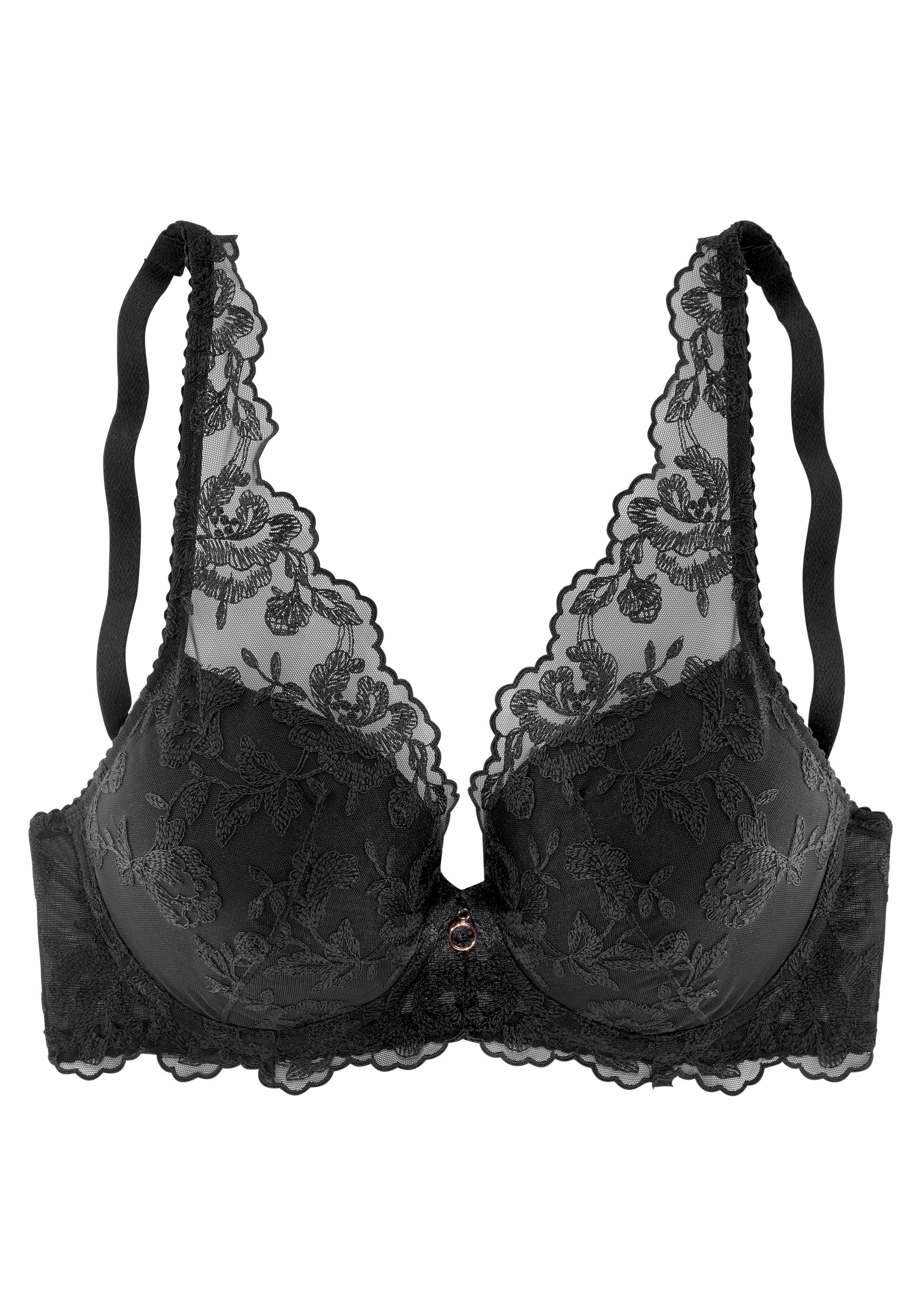 Lascana Push-up-bh Mia met beugel in high-apex belijning, sexy dessous