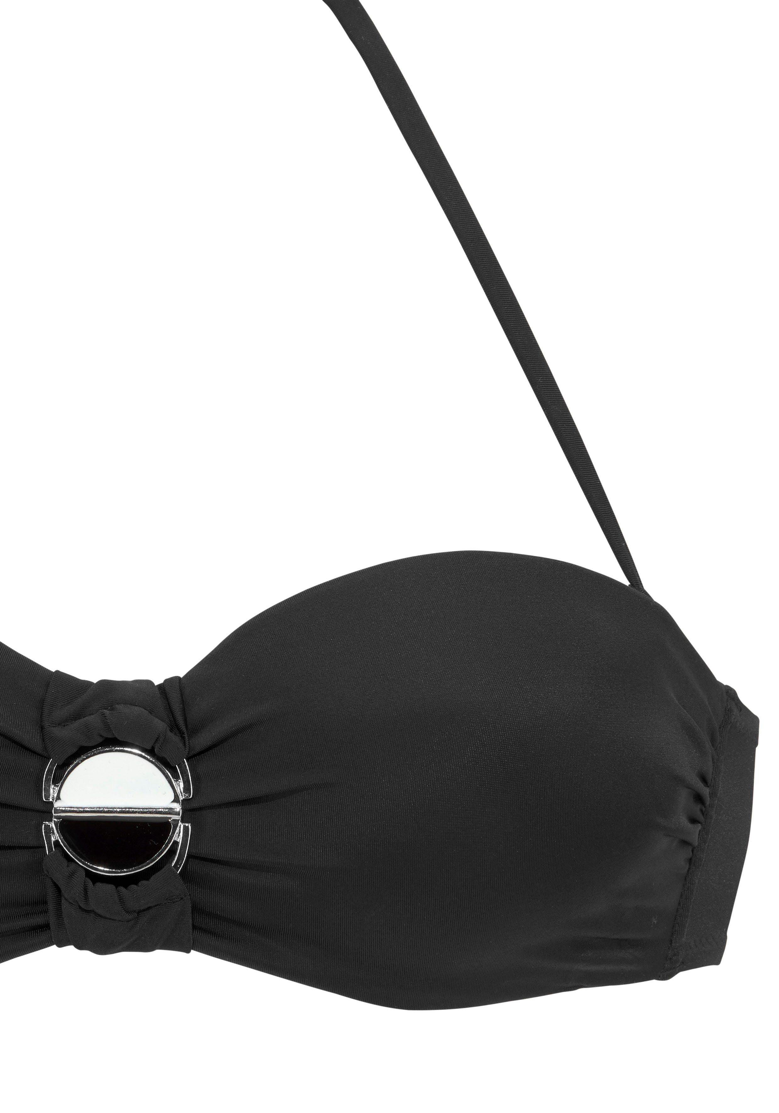 Jette Joop Beugelbikini in bandeaumodel met modieuze gesp
