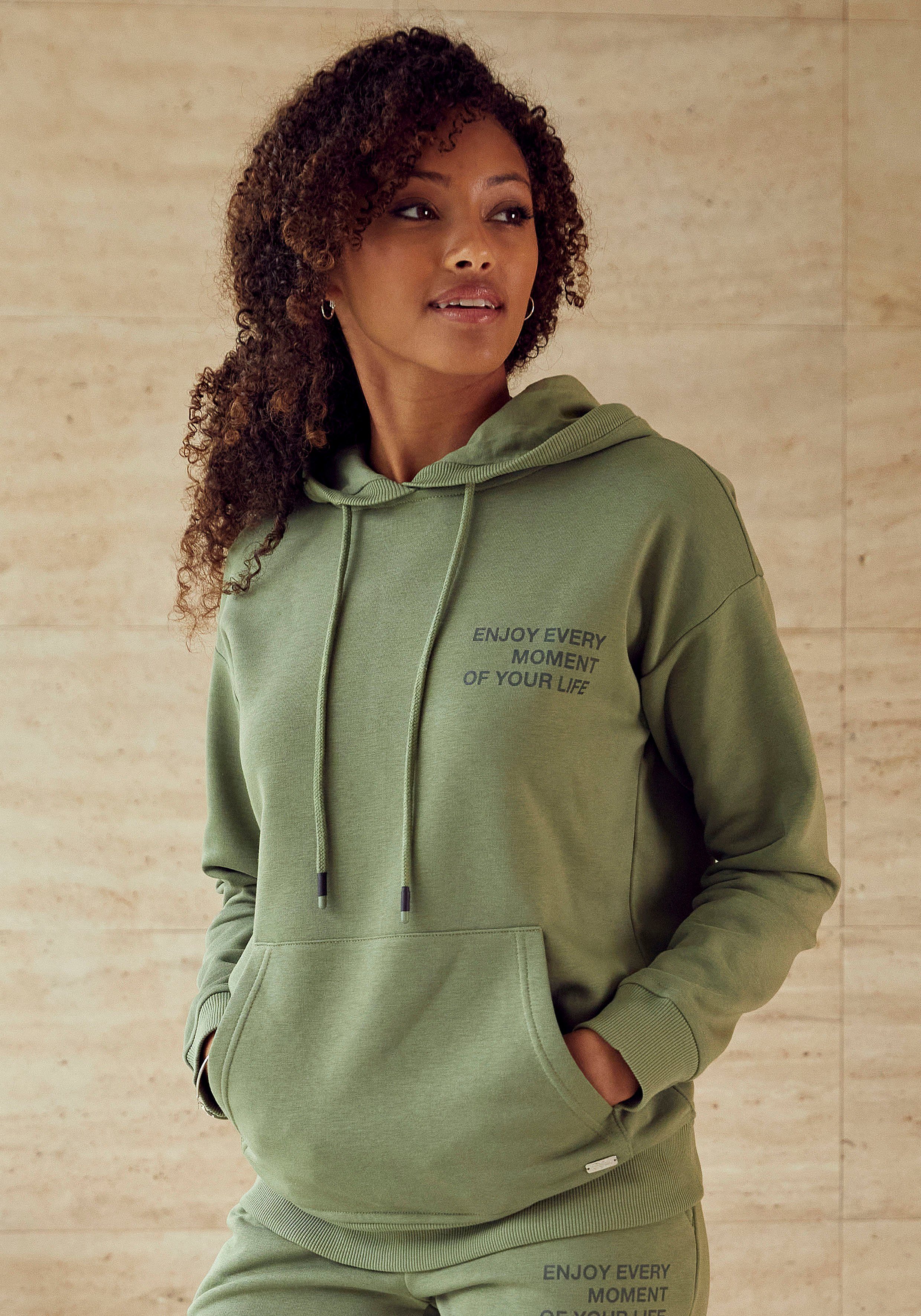 Buffalo Hoodie met statement print, loungepak