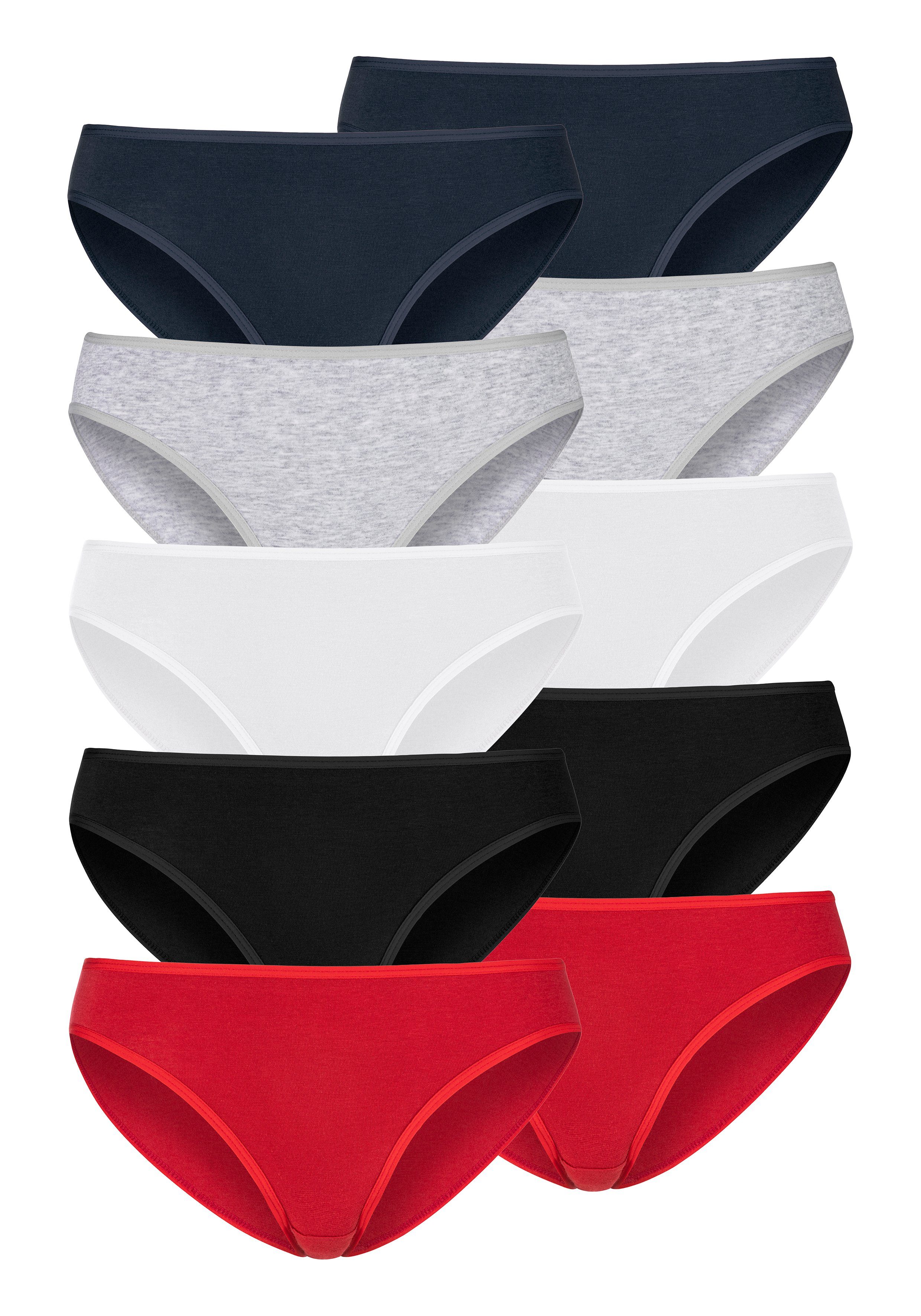 Petite fleur Bikinibroekje van elastisch katoen (set, 10 stuks, 10 stuks)