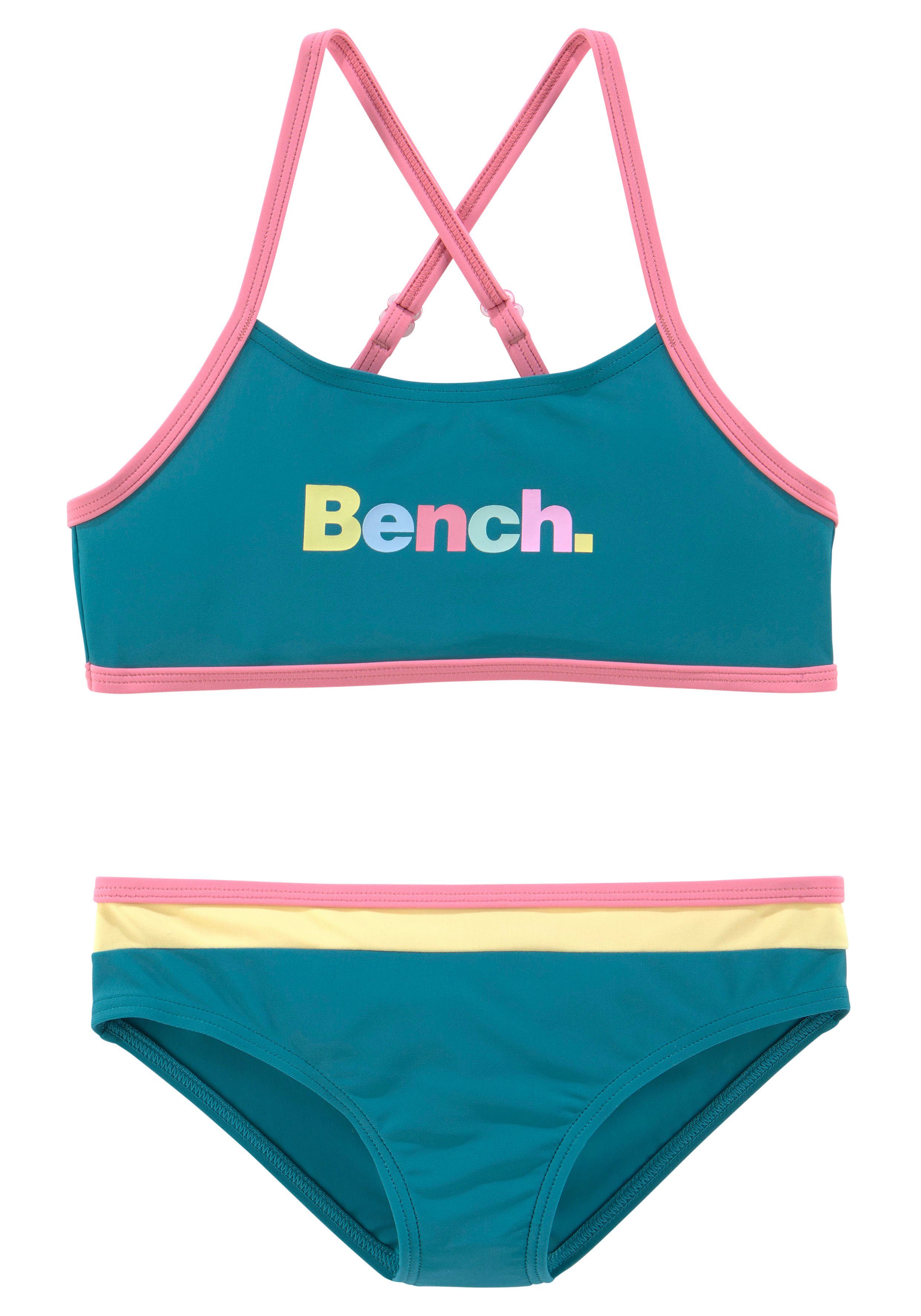 Bench. Bustierbikini met kleurrijke details