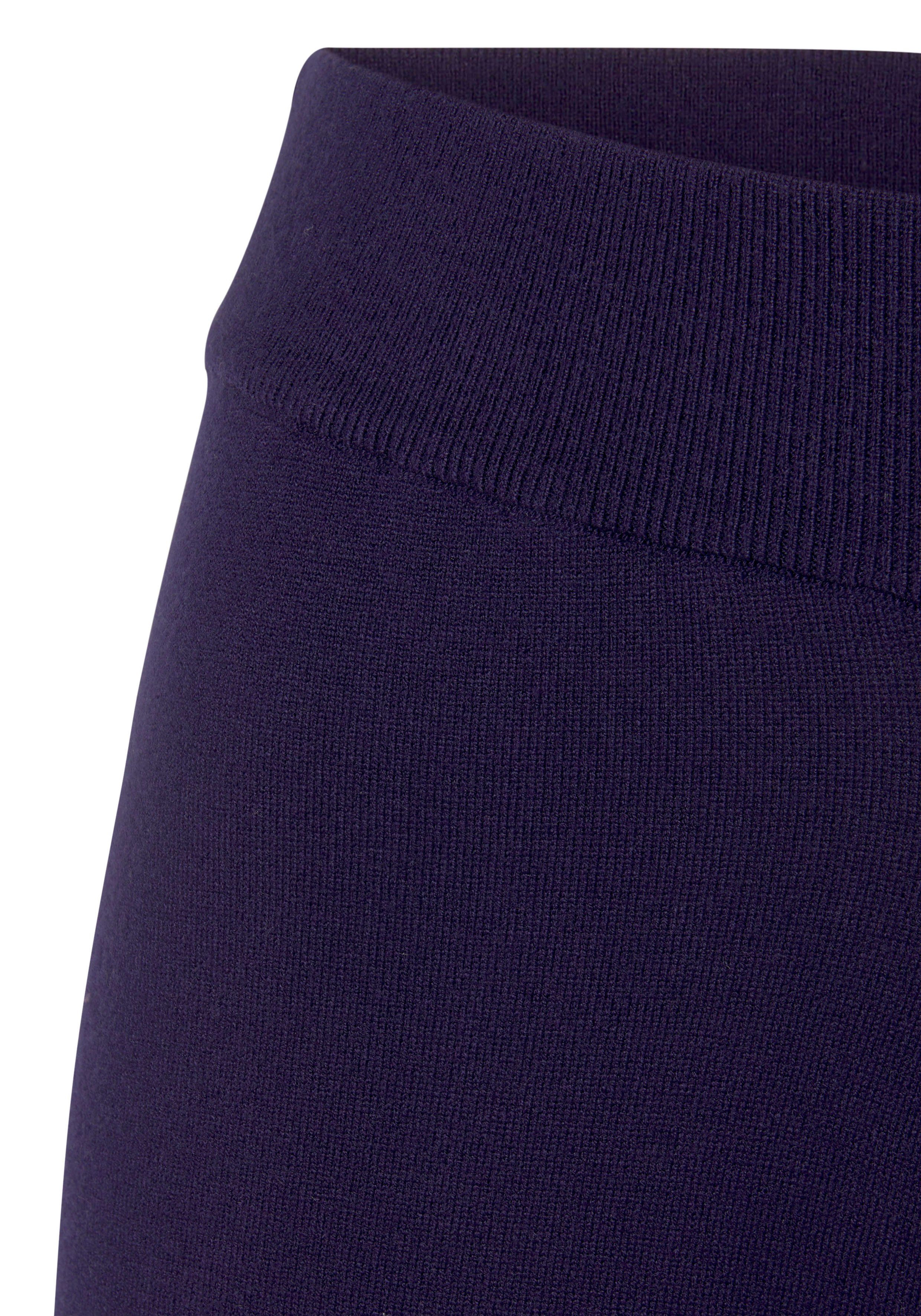 Lascana Tricotbroek -Loungebroek met wijd been, loungewear
