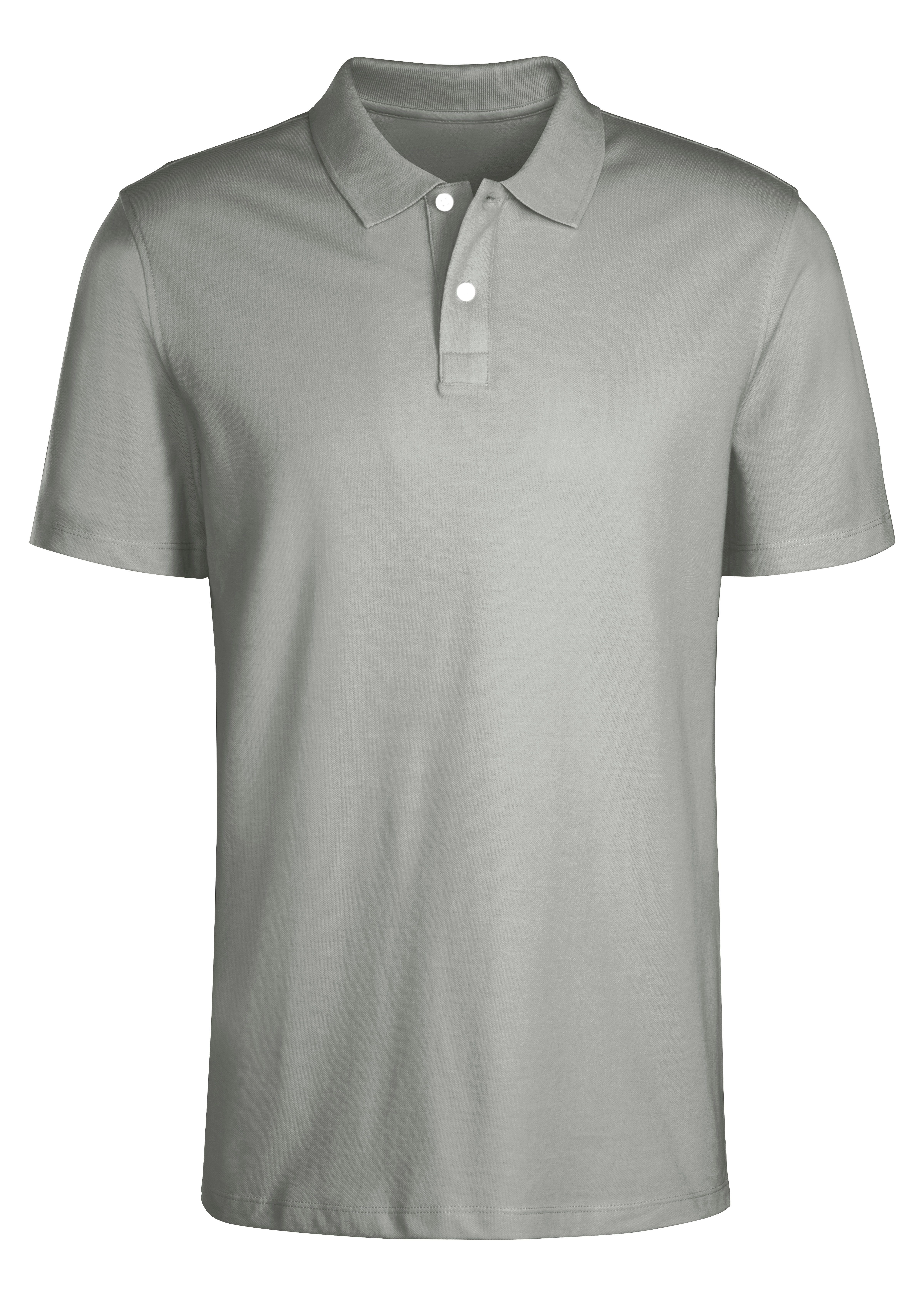 Beachtime Poloshirt Korte mouw, shirt met polokraag, katoen piqué heren maat XXL (60/62) grijs