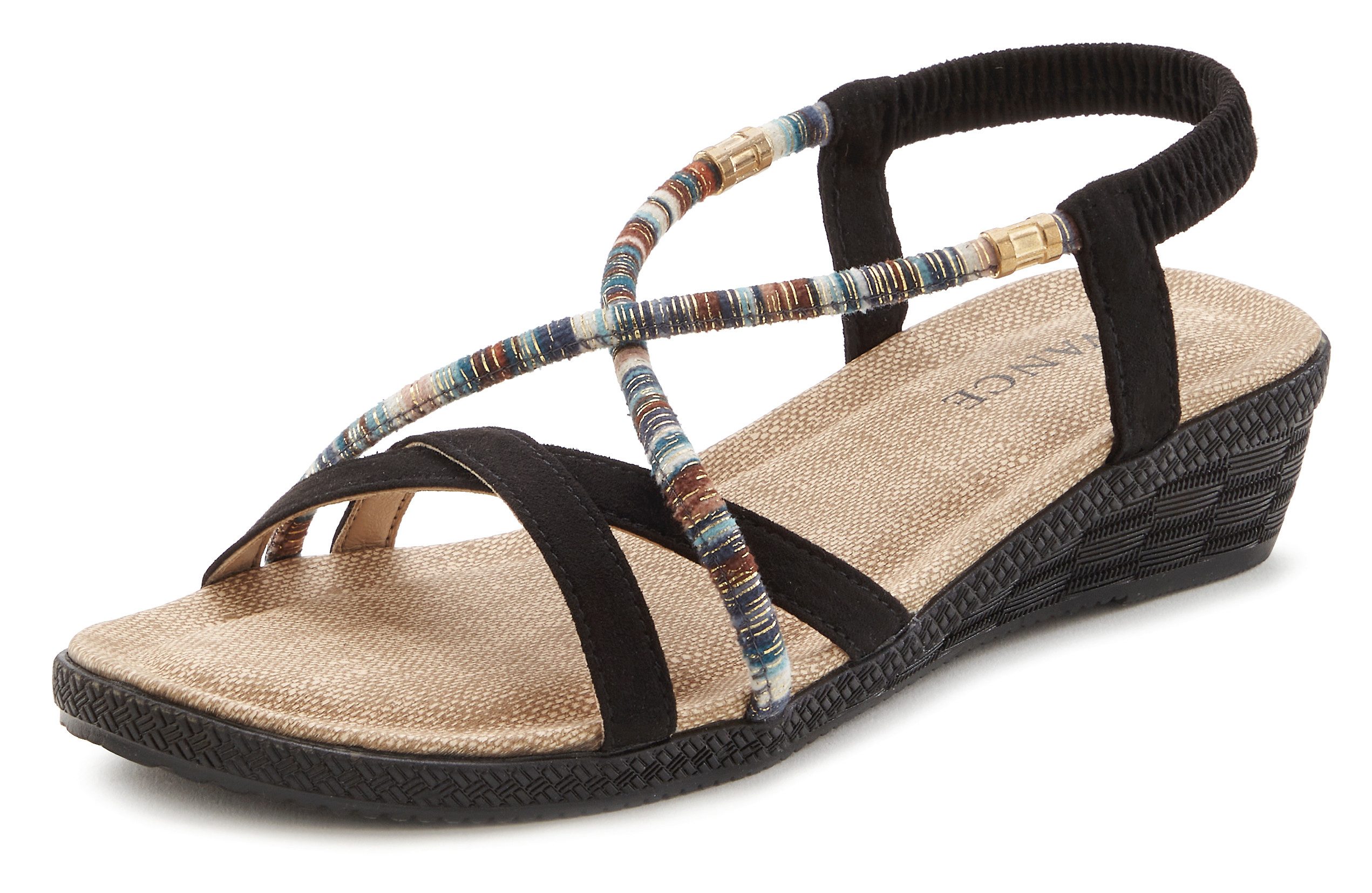 Vivance Sandalen Zomerschoen met subtiele sierdetails, sandaal, zomerschoen vegan