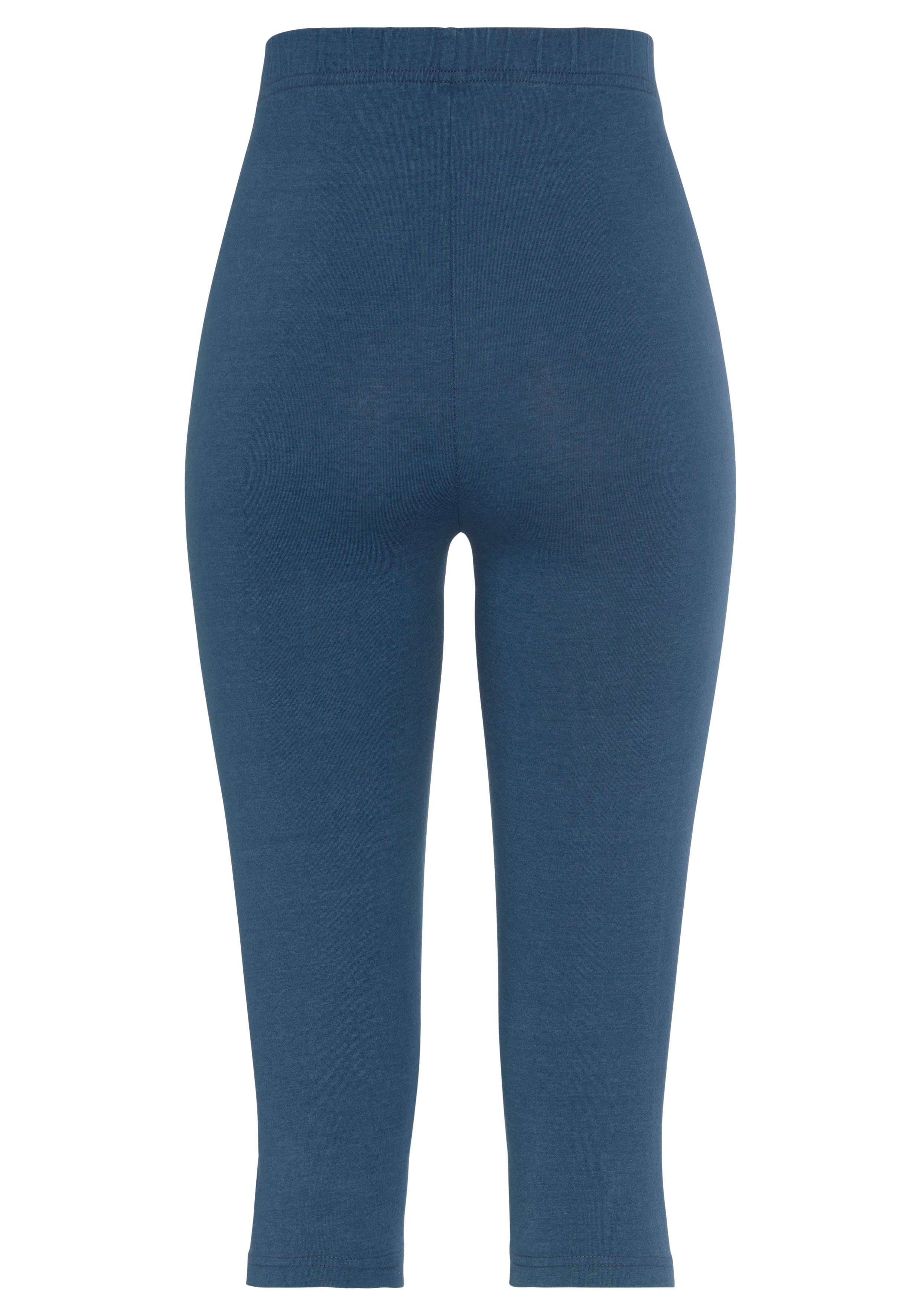 vivance active Caprilegging met rubberen tailleband, loungewear (Set van 2)