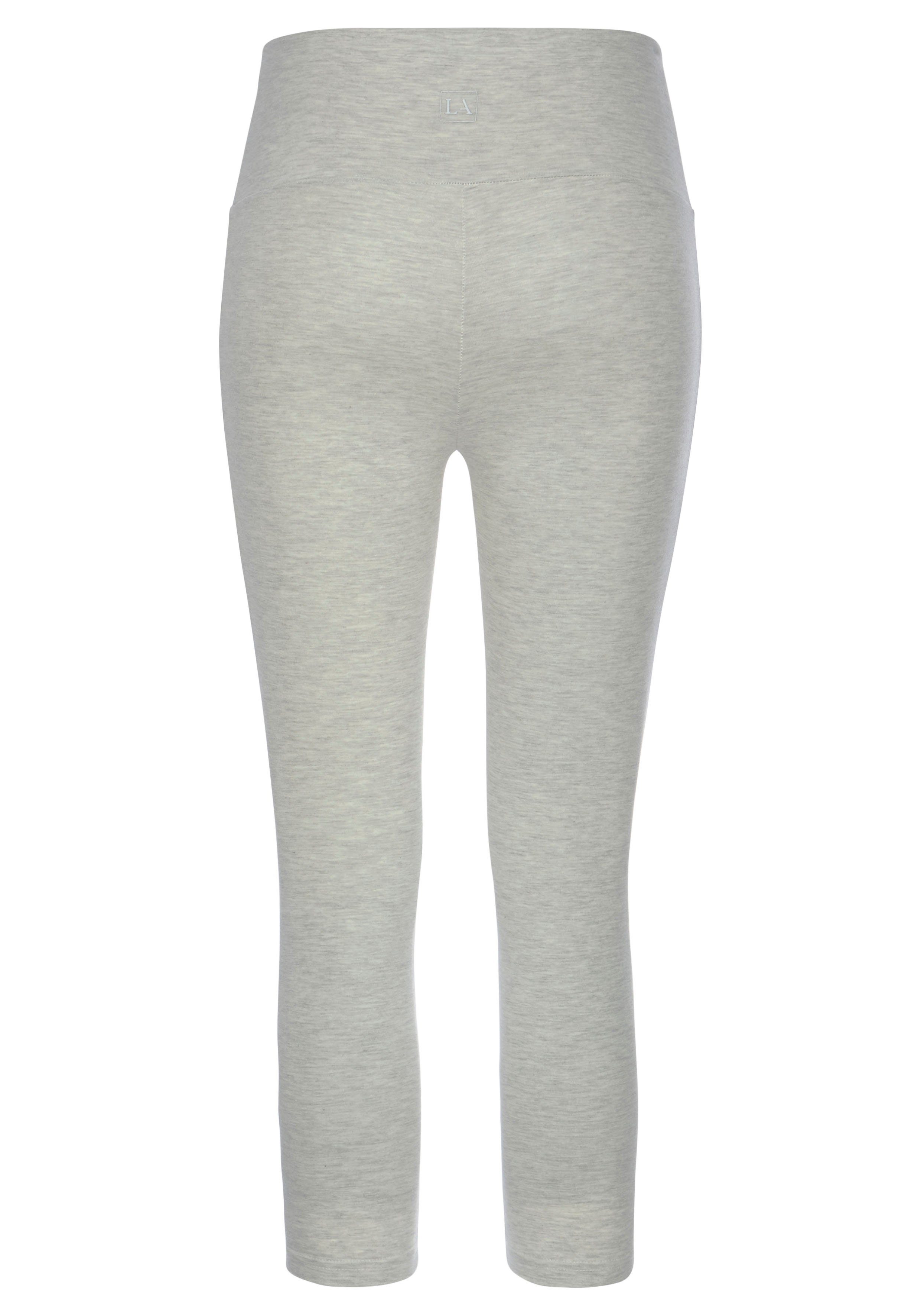 Lascana Caprilegging met brede zachte boord, loungewear
