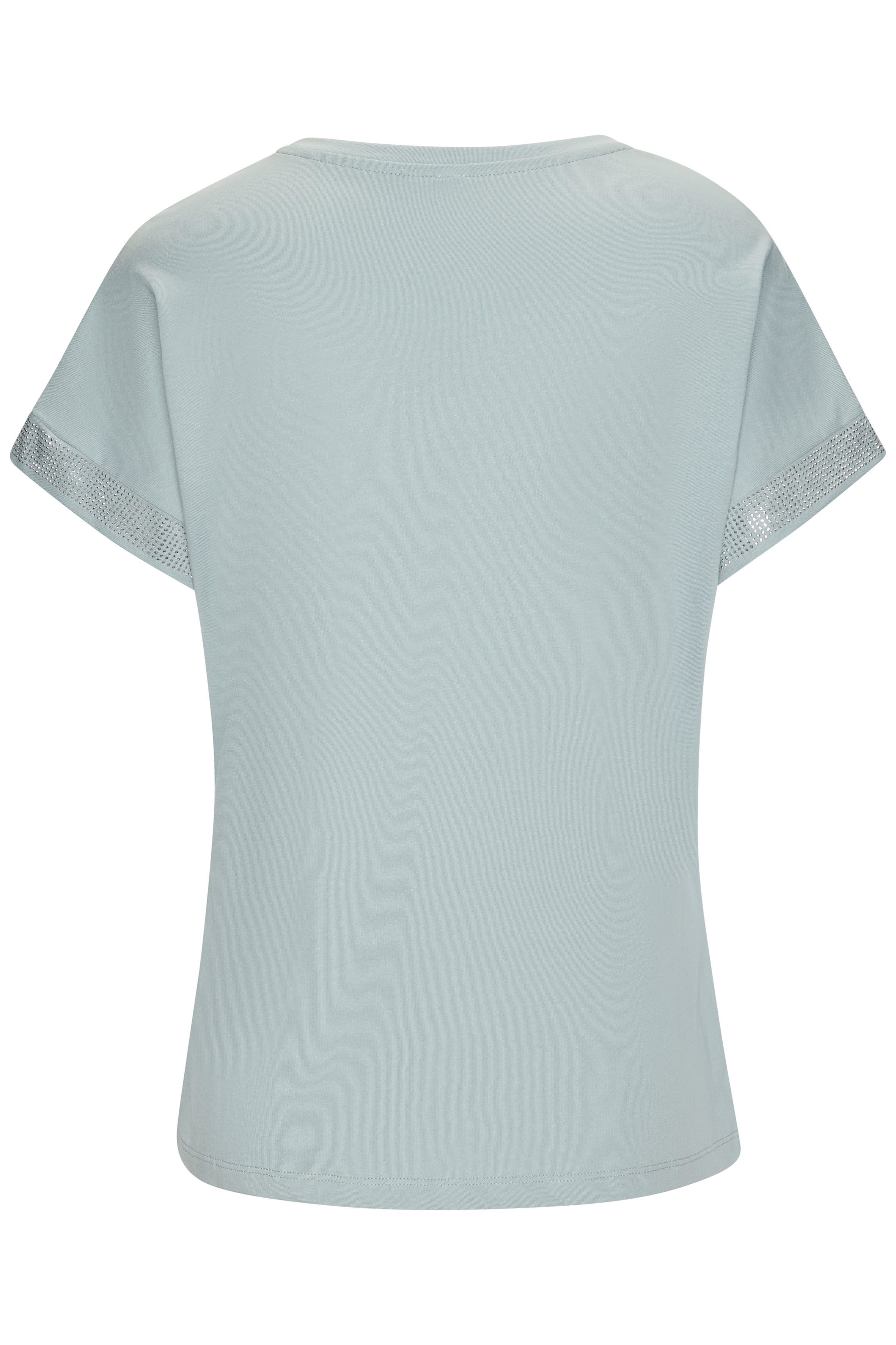 Lascana Shirt met korte mouwen Met glinsterend strass-ontwerp op de arm
