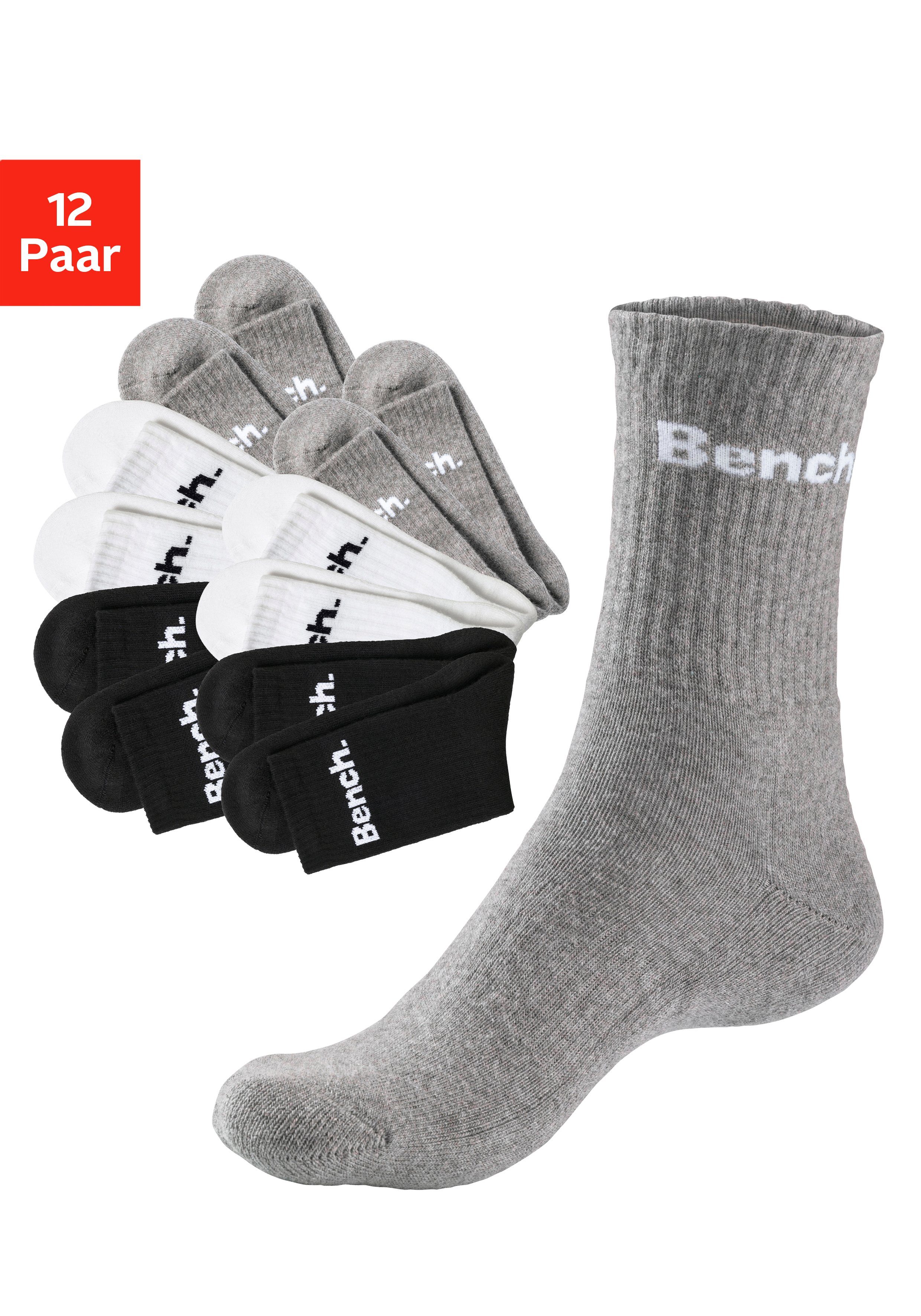 Bench. Tennissokken met voetbekleding (set, 12 paar)