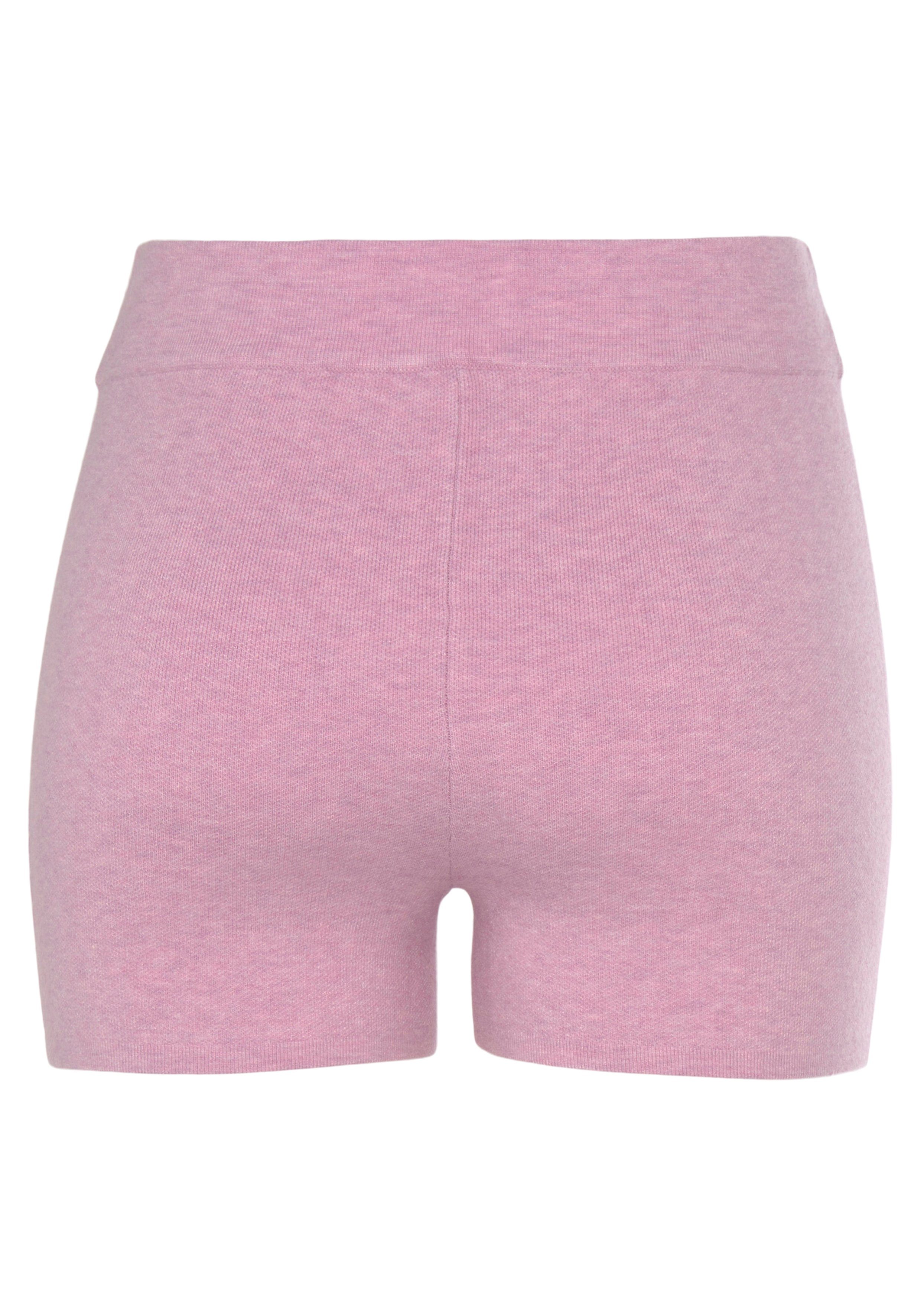 Elbsand Tricotbroek Korte broek van hoogwaardig breiwerk, met logostiksel, loungewear