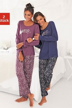 vivance dreams pyjama met sterrenprint (set van 2) multicolor