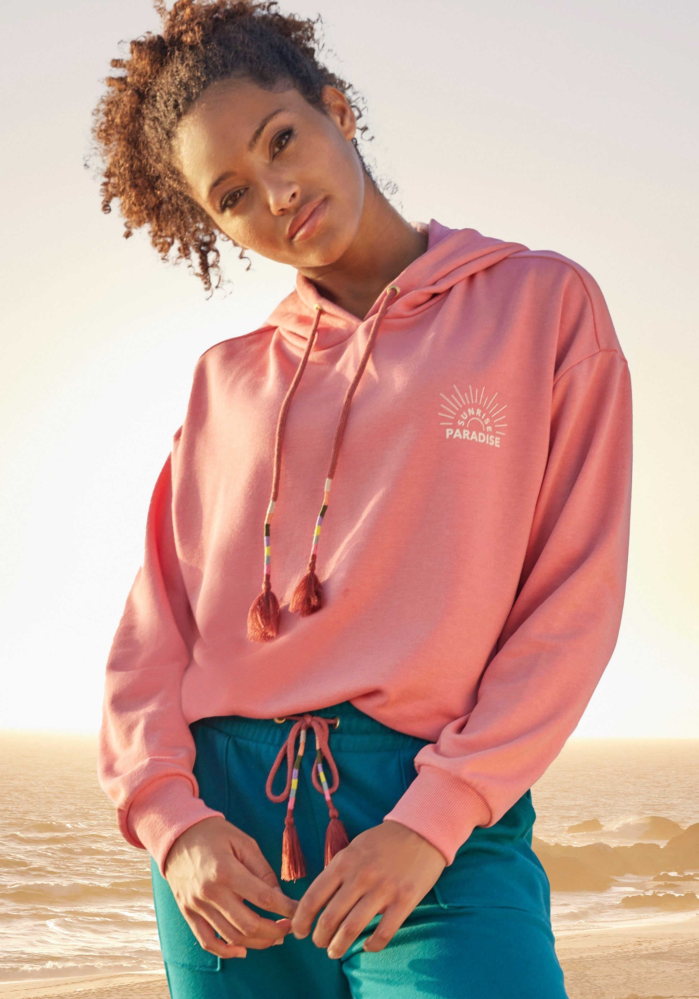 Vivance Hoodie Capuchonsweatshirt met print, loungewear