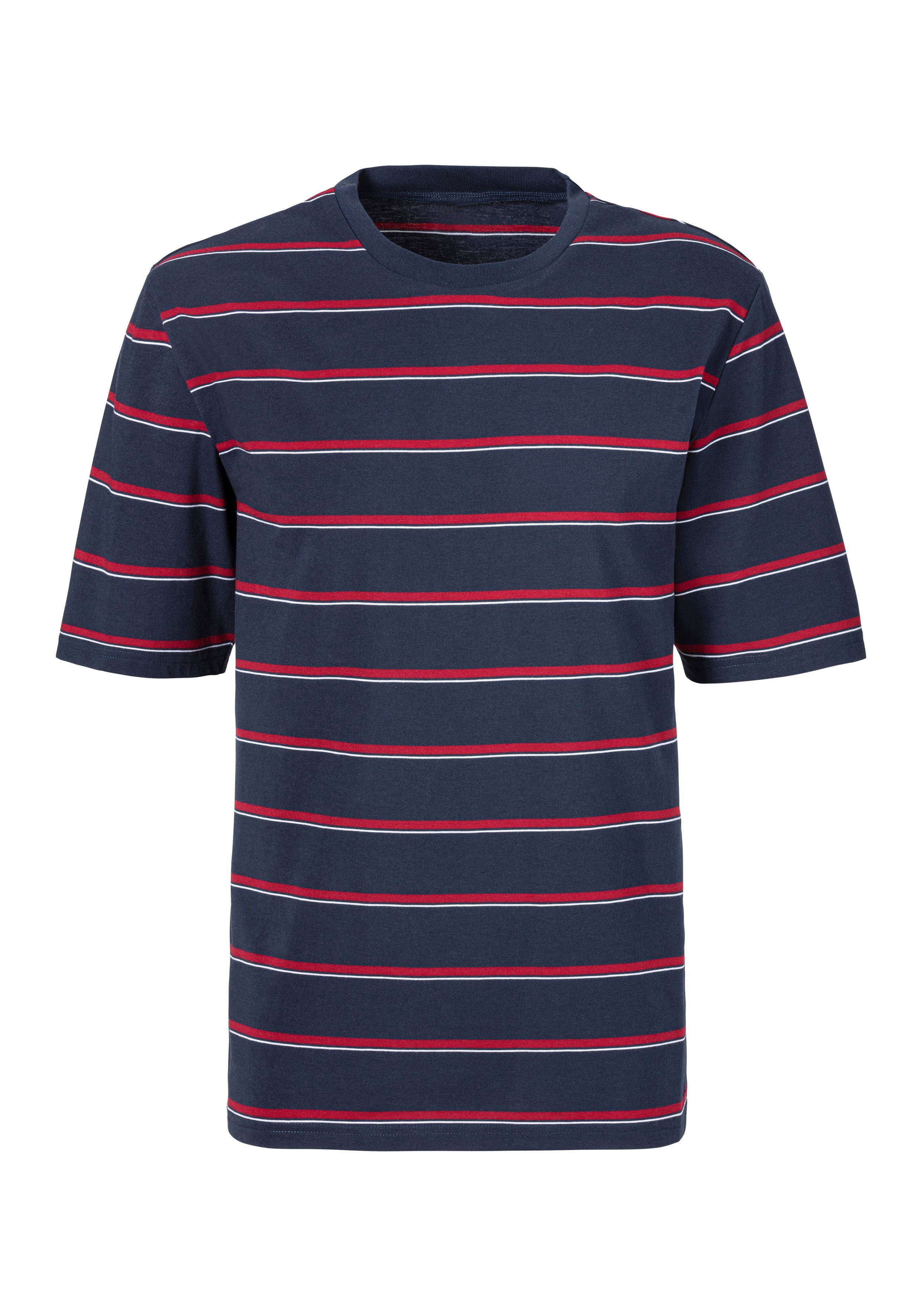 H.I.S Pyjama Pyjama met garenverfde strepen (2-delig, 1 stuk)