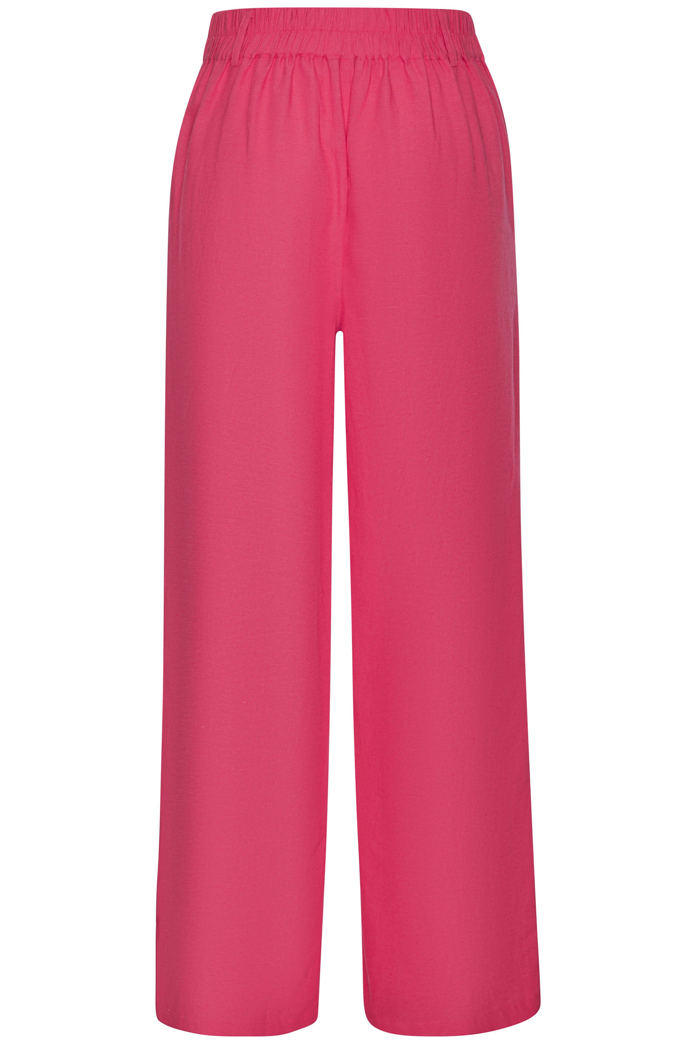 Lascana Palazzobroek met riemlussen, linnenbroek, zomerbroek, casual