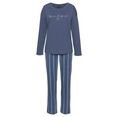 vivance dreams pyjama met frontprint blauw