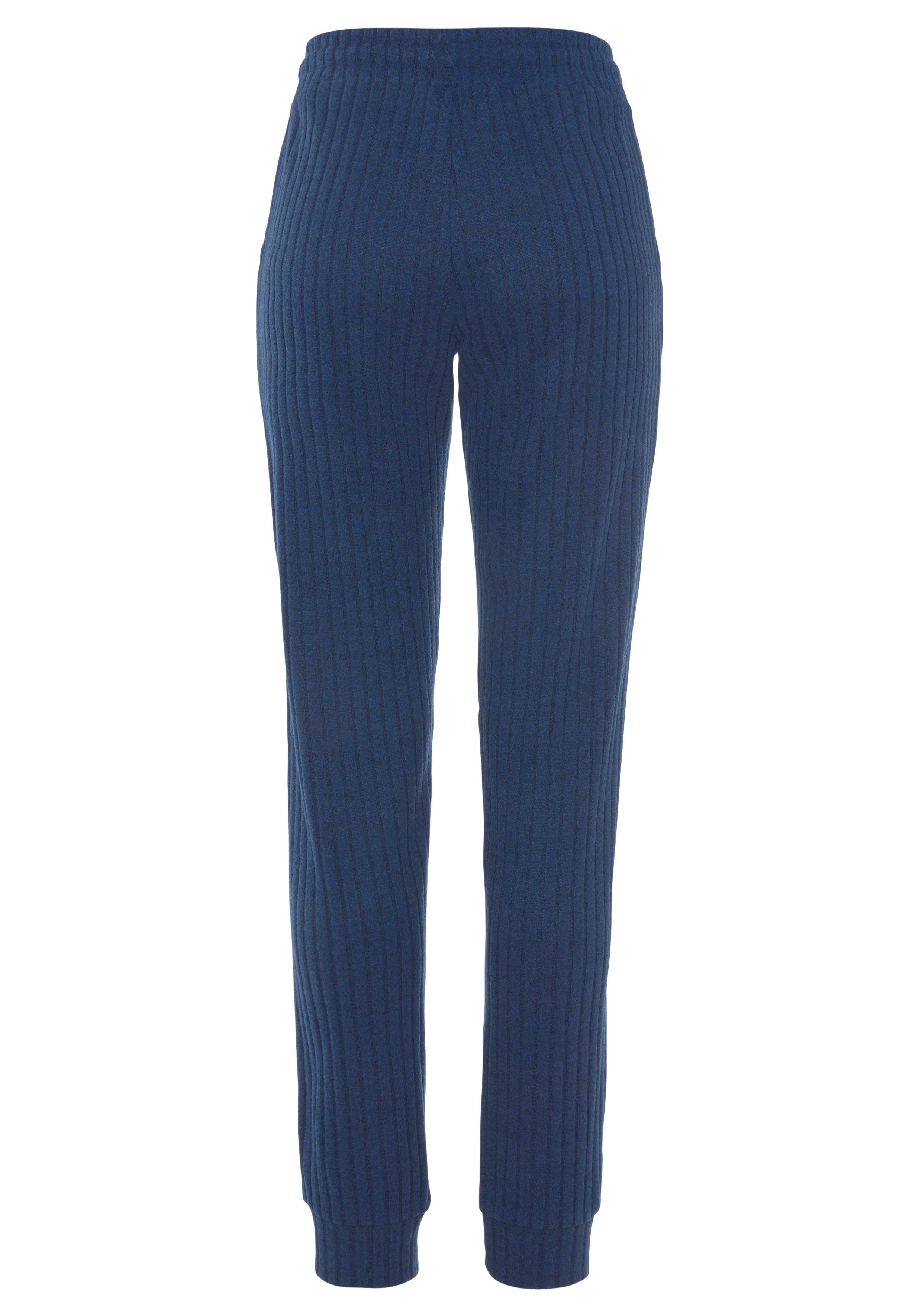 Lascana Homewearbroek -Loungebroek Lounge-/brei broek met praktische zakken, loungewear