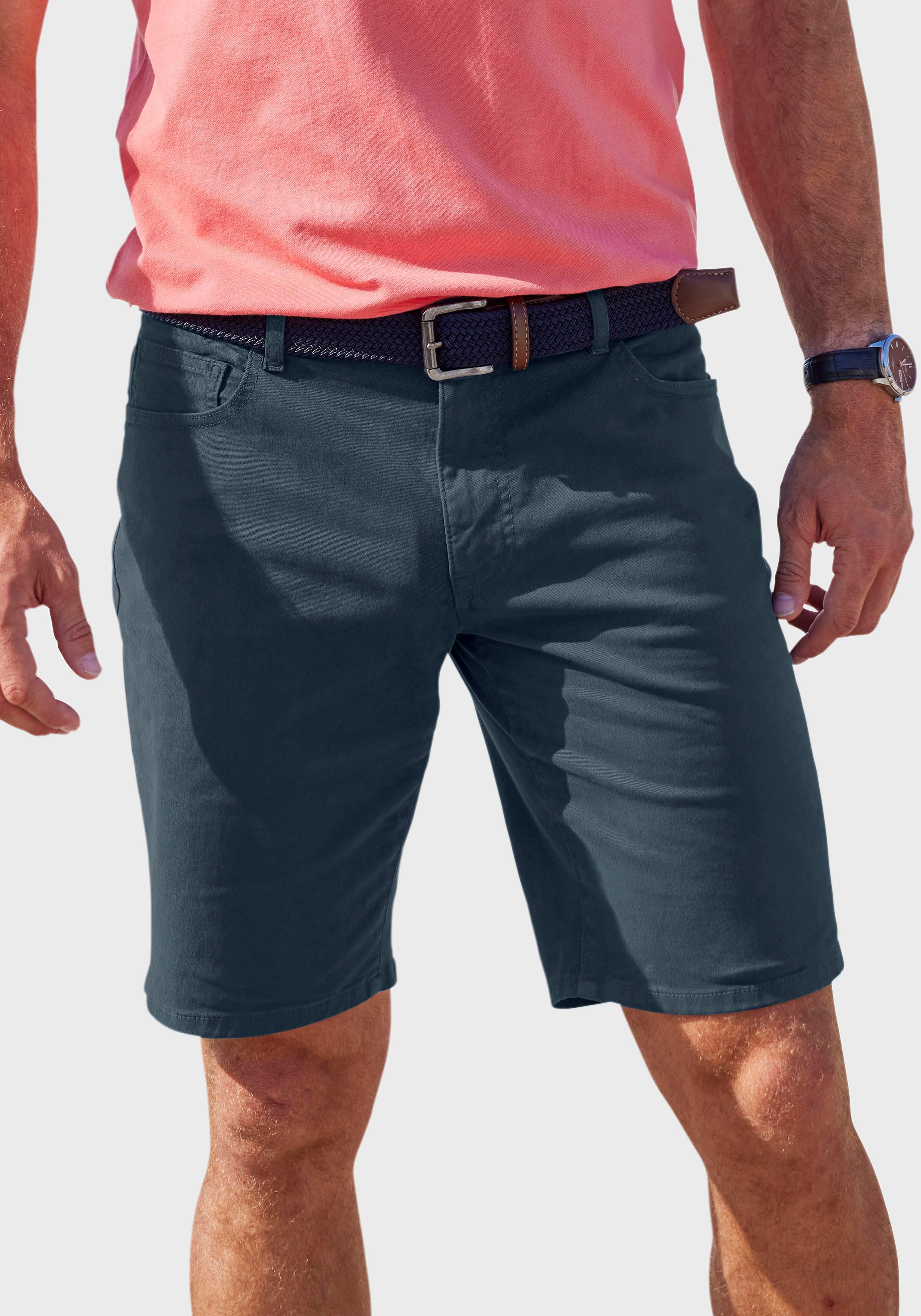 John Devin Chino-short Regular fit 5-pocket chino-shorts van elastische katoenkwaliteit