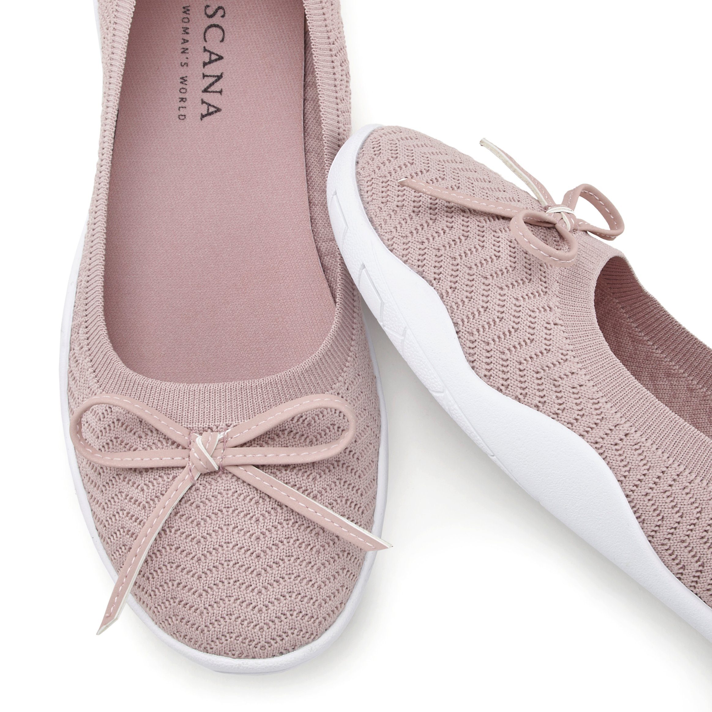 Lascana Sneaker ballerina's Slipper, lage schoen, slip-on sneaker ultralicht VEGAN