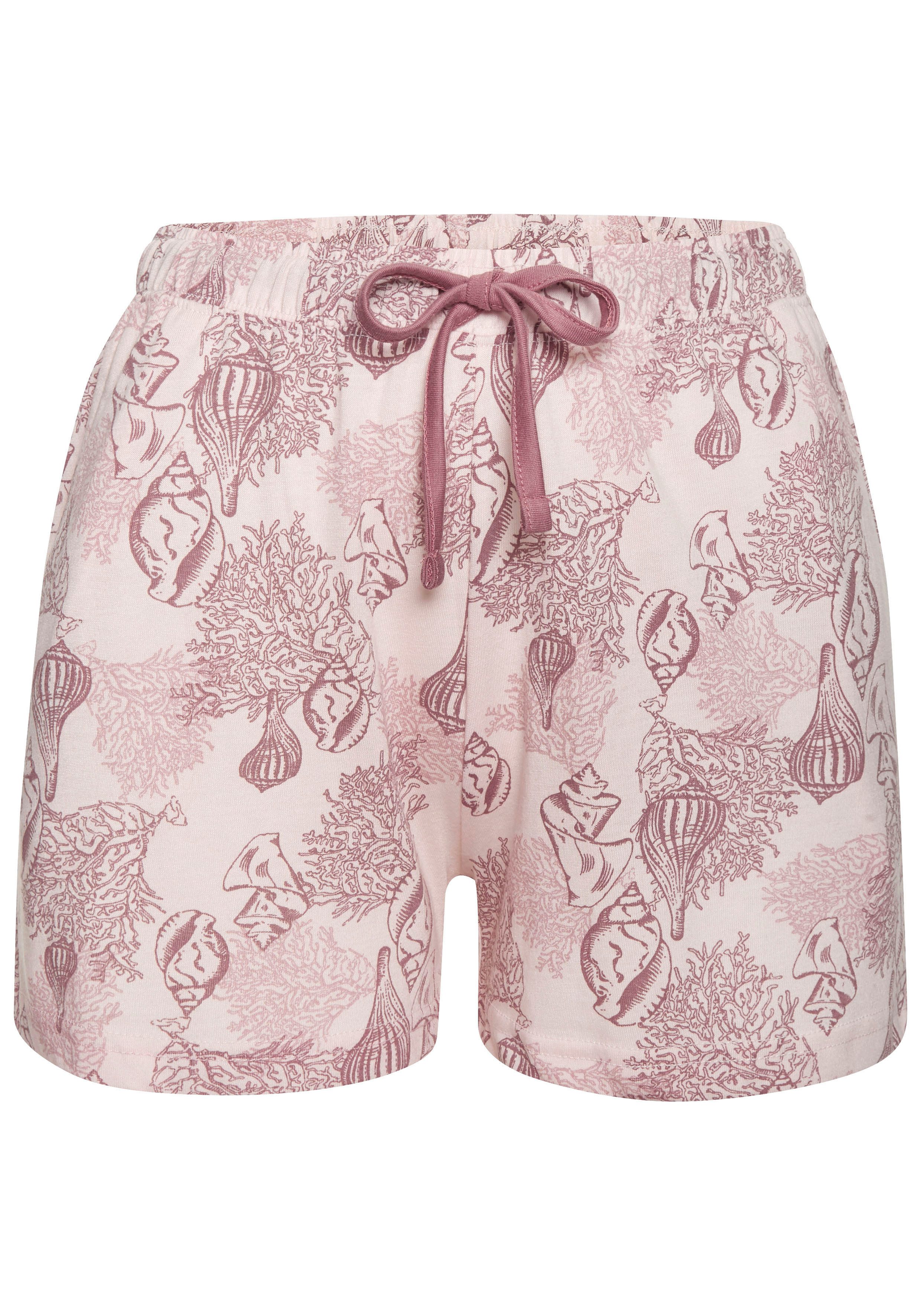 Vivance Dreams Shortama Mooie schelpenprint (set, 2-delig)