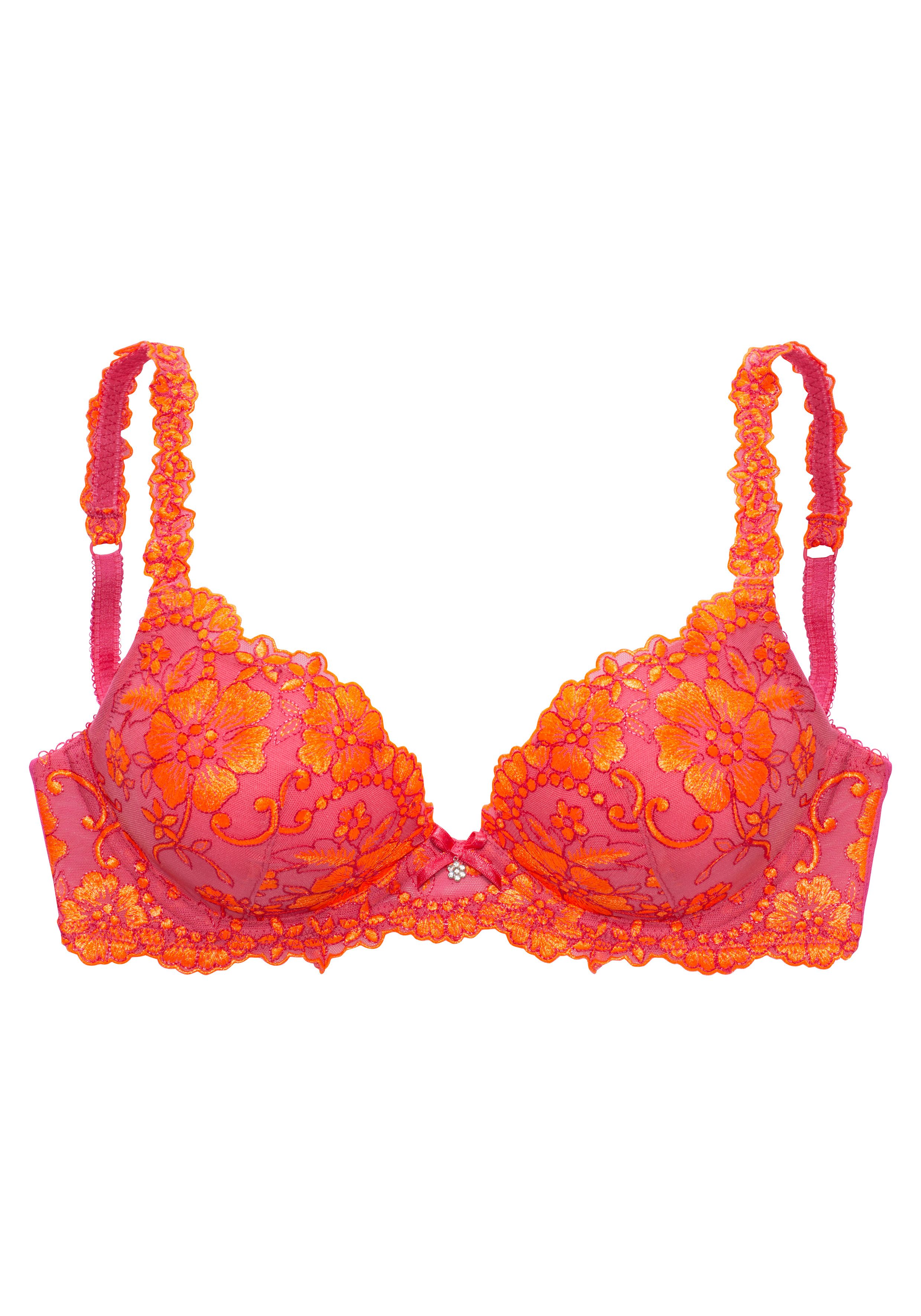 Lascana Push-up-bh WANDA met beugels, met prachtig geborduurd kant, lingerie