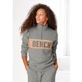 bench. sweatshirt in colourblocking design met logoprint grijs
