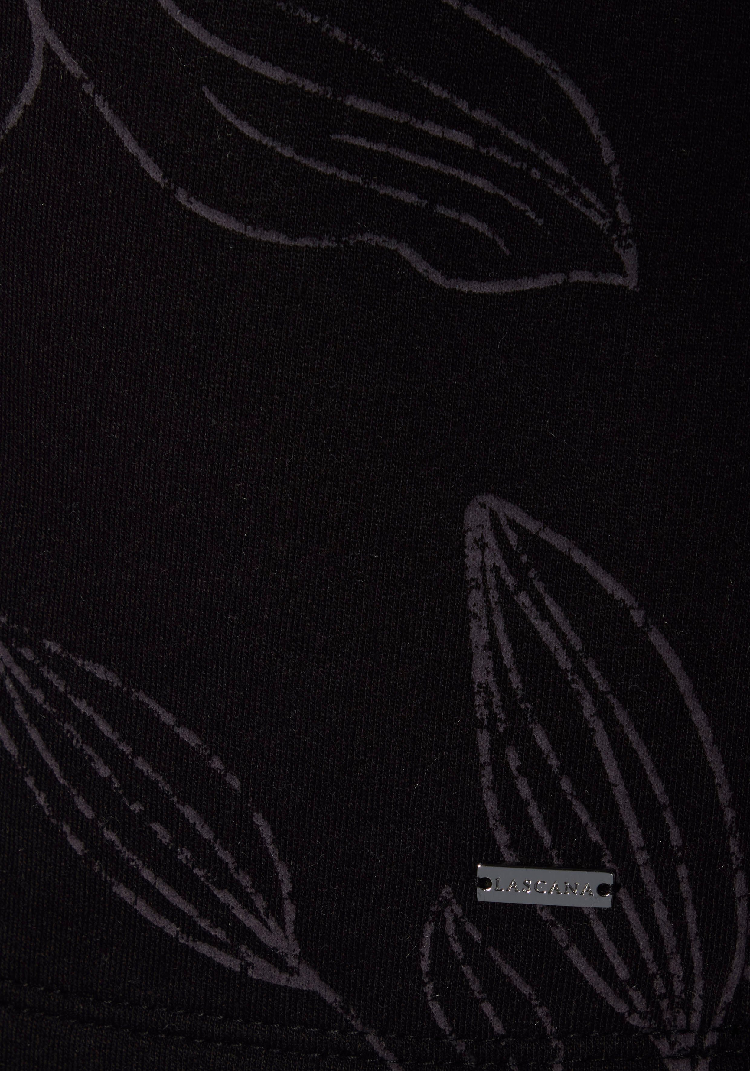 Lascana Sweatshirt met bloemen alloverprint, loungewear, loungepak