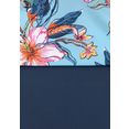 lascana badpak malia met tropische print en modellerend effect blauw