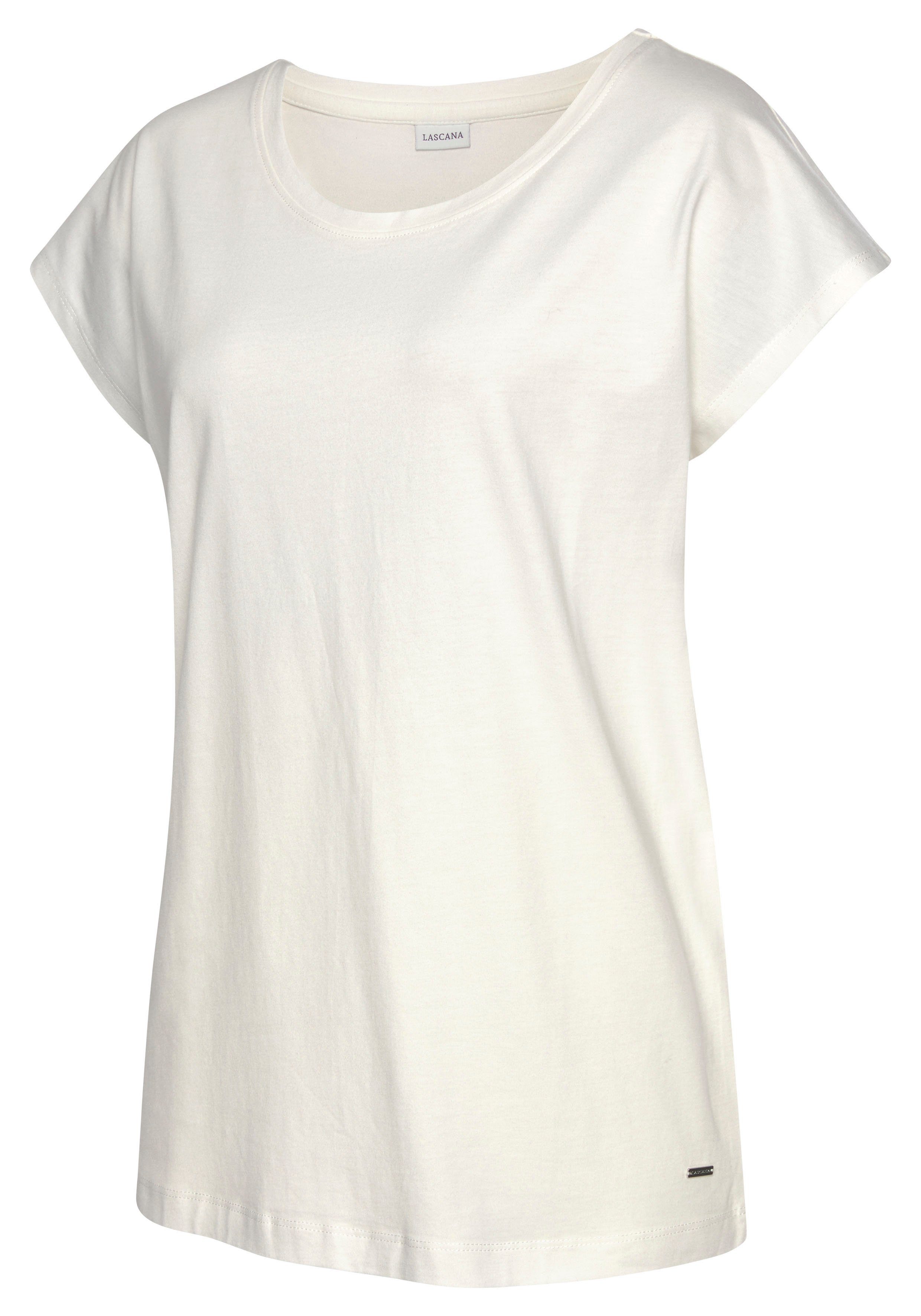 Lascana Pyjama top in effen kleuren