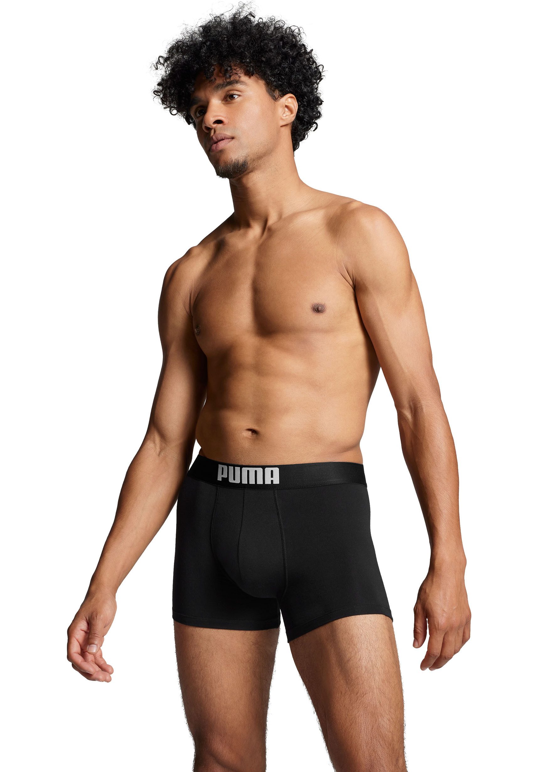 PUMA Boxershort Placed Logo met rekbare comfortboord (2 stuks, Set van 2)