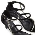 lascana sandaaltjes met luxueuze sierketting en prettige hakhoogte zwart