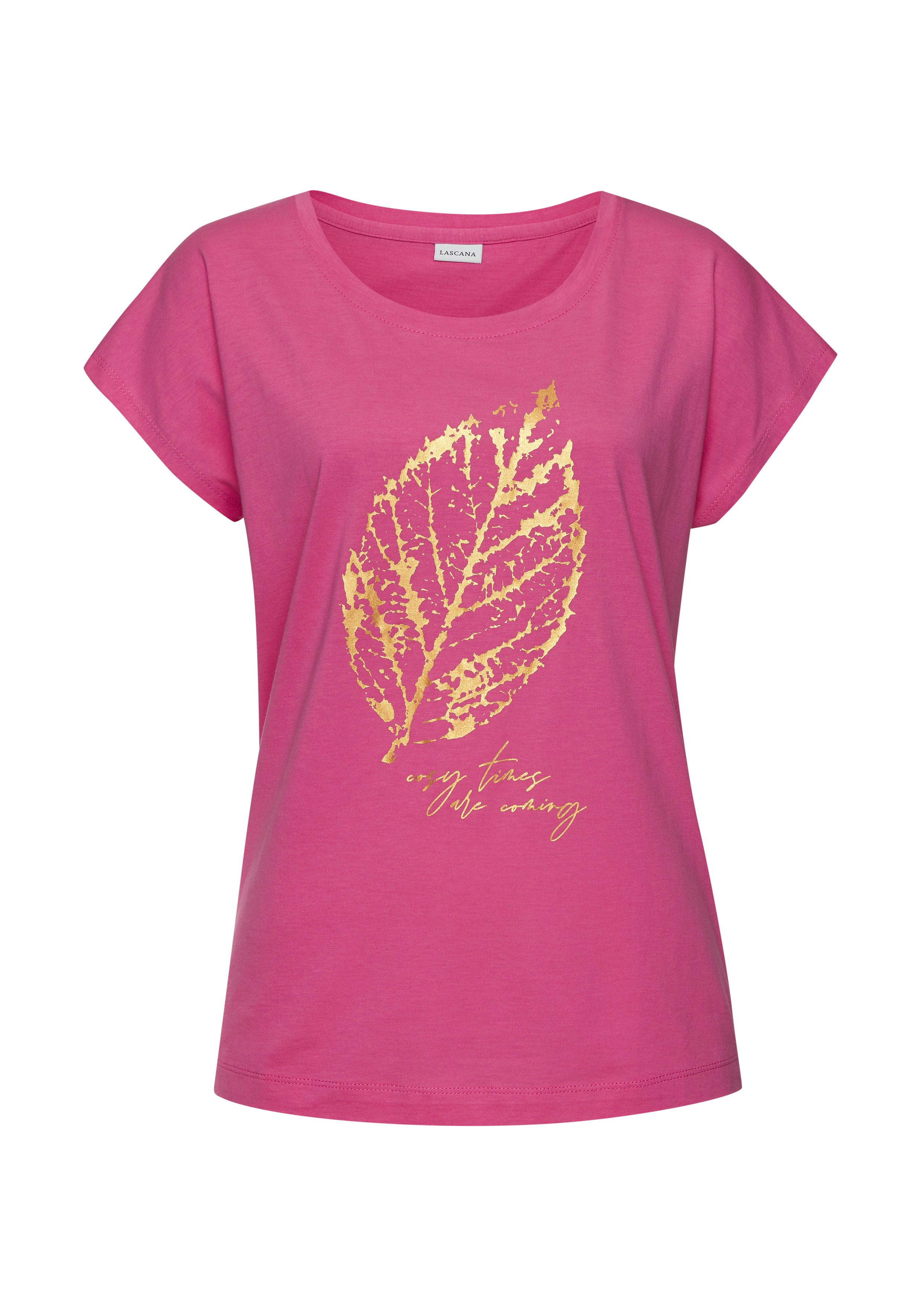 Lascana Pyjama top met folieprint