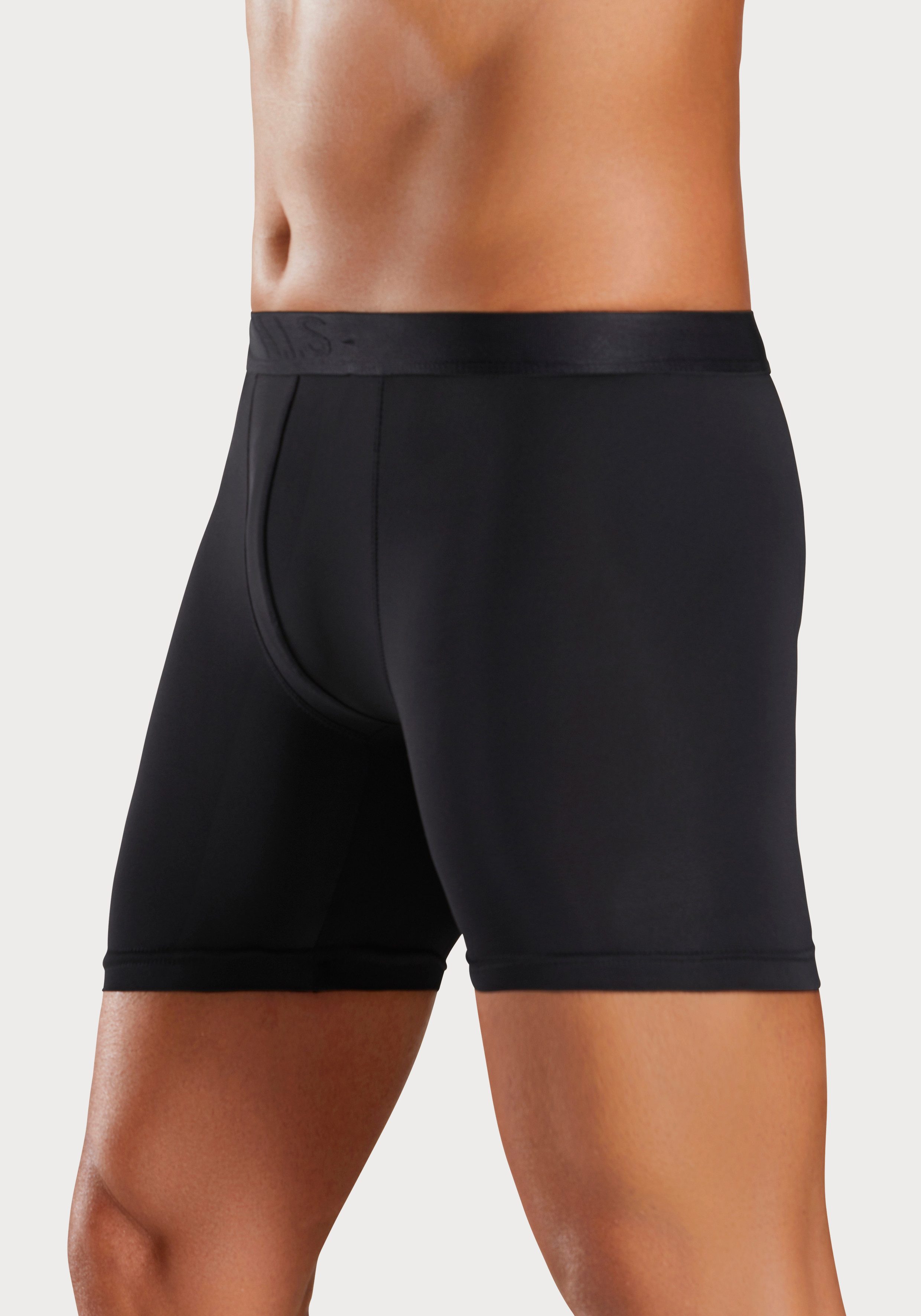 H.I.S Functionele boxershort met lange pijpen in onderhoudsvriendelijke microvezelkwaliteit (set, 3 stuks)